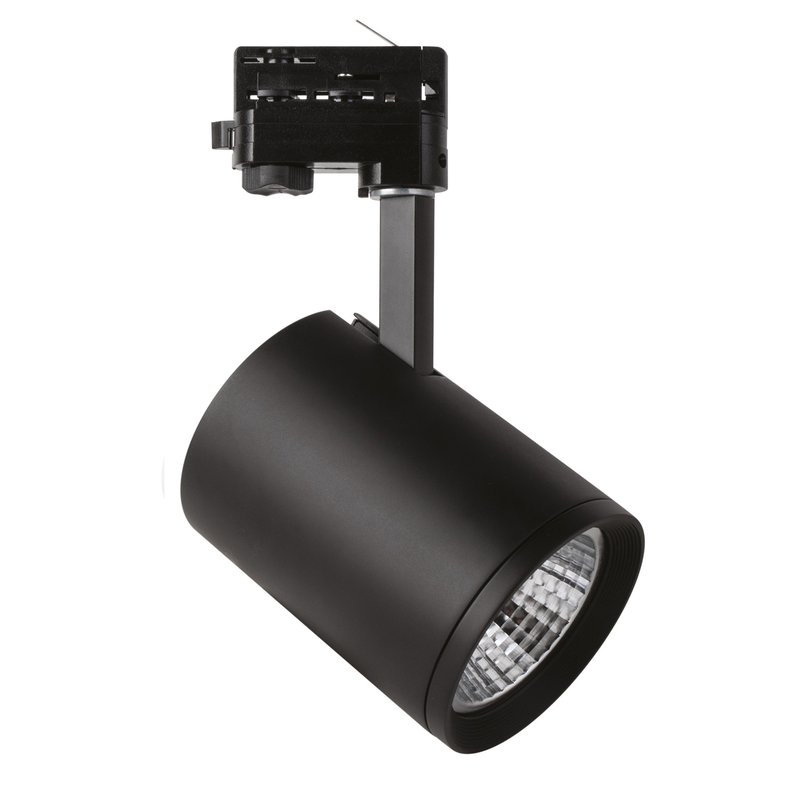 LED-spotti Marco 3-vaihekiskoon, musta 4 000 K