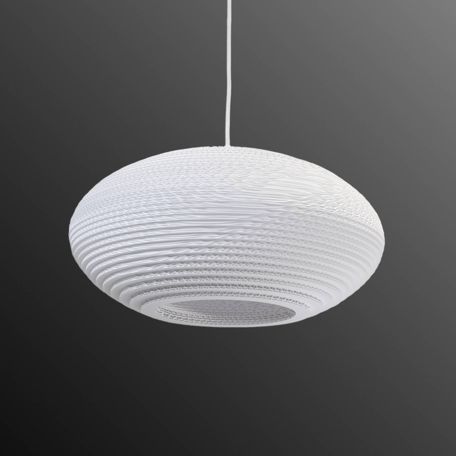 Riippuvalaisin Disc, valkoinen Ø 43 cm
