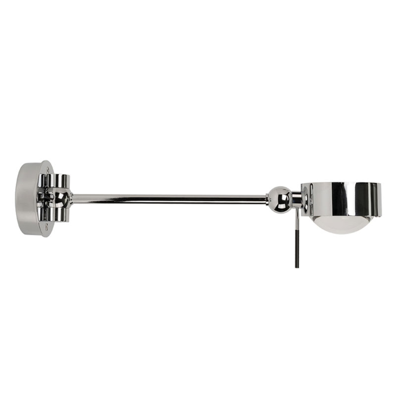 LED-lukuvalo Puk Hotel, 38 cm, matta kromi