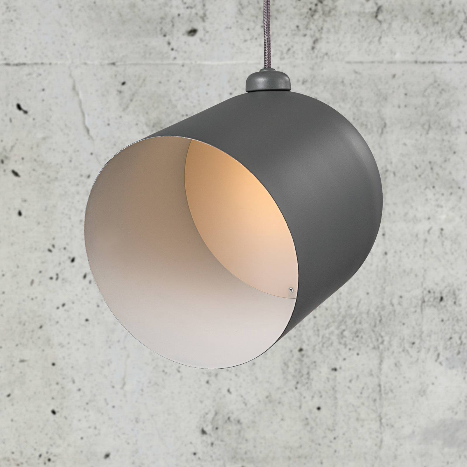 LED-riippuvalaisin Angle, harmaa