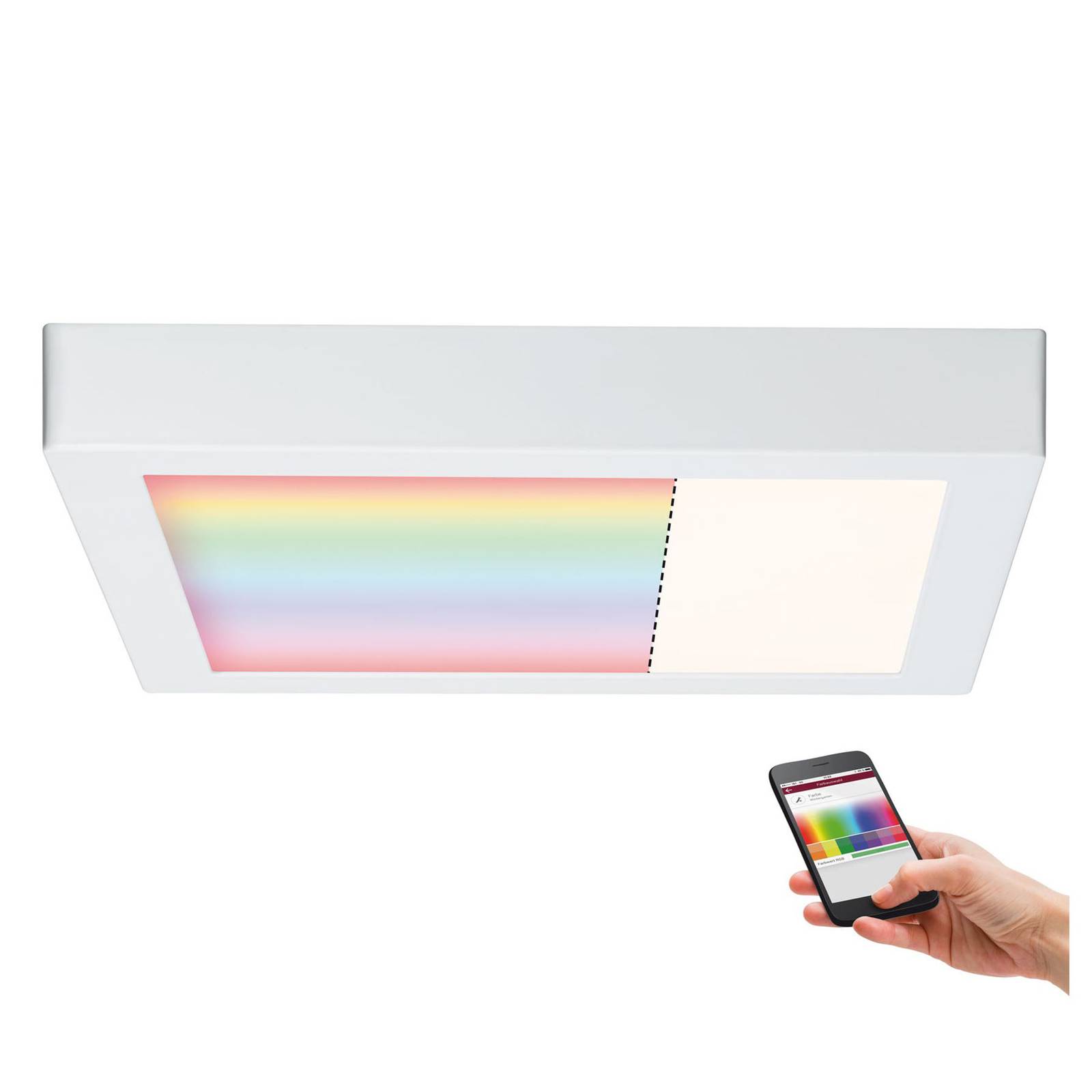 Paulmann Cesena ZigBee -LED-kattolamppu, 30x30 cm