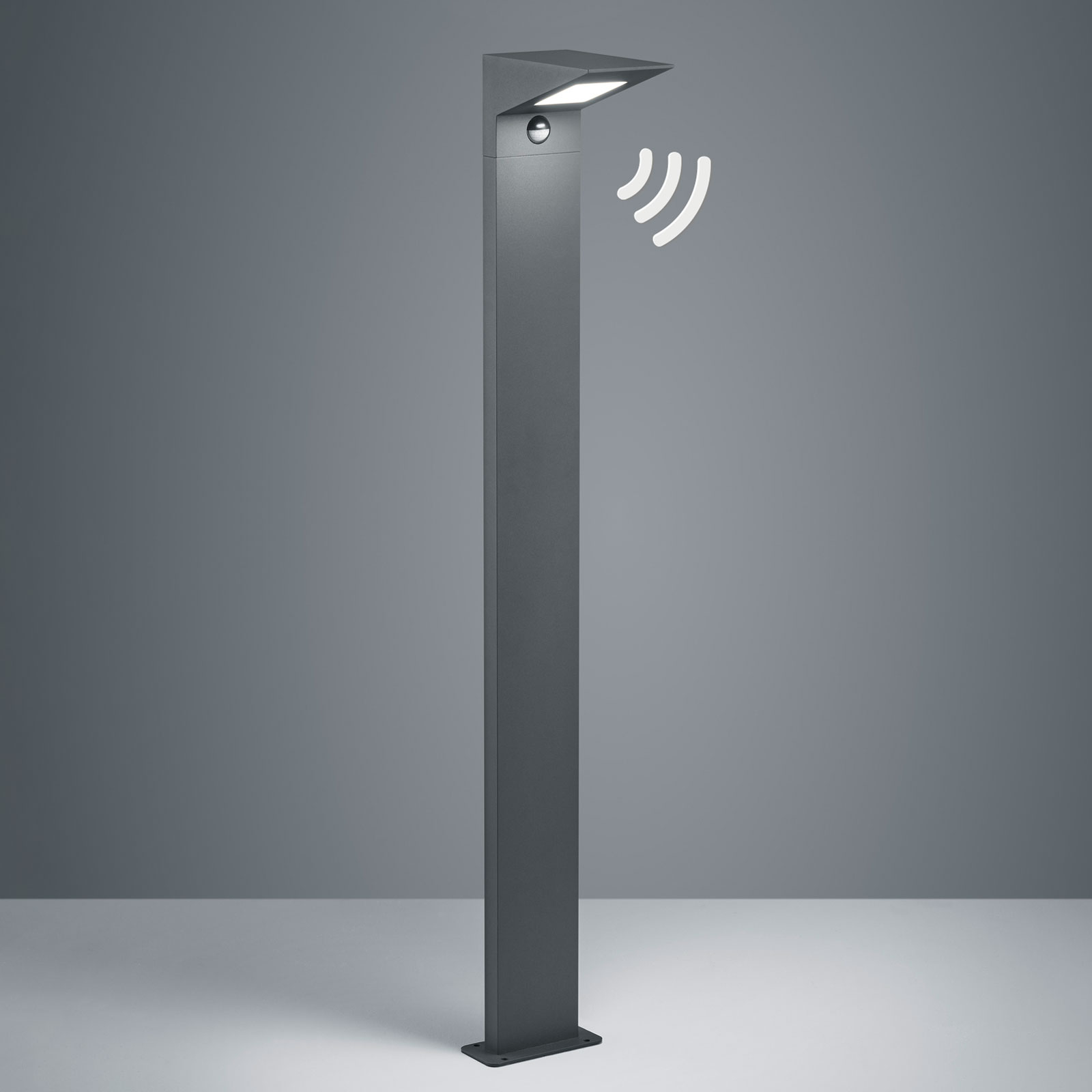LED-pylväsvalaisin Nelson, 100 cm, tunnistin