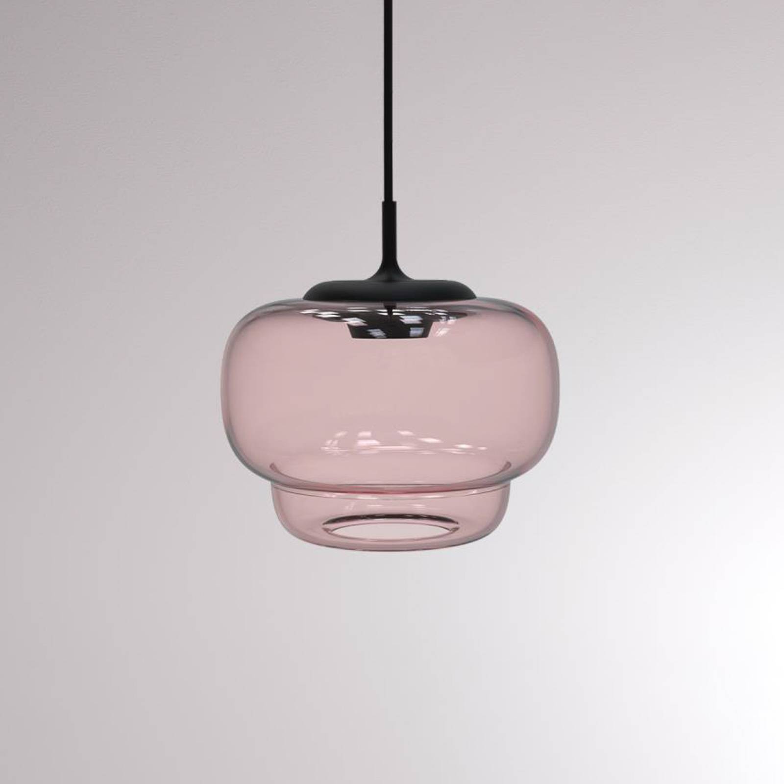 LOUM Canna -LED-riippuvalaisin Ø 21 cm, roosa