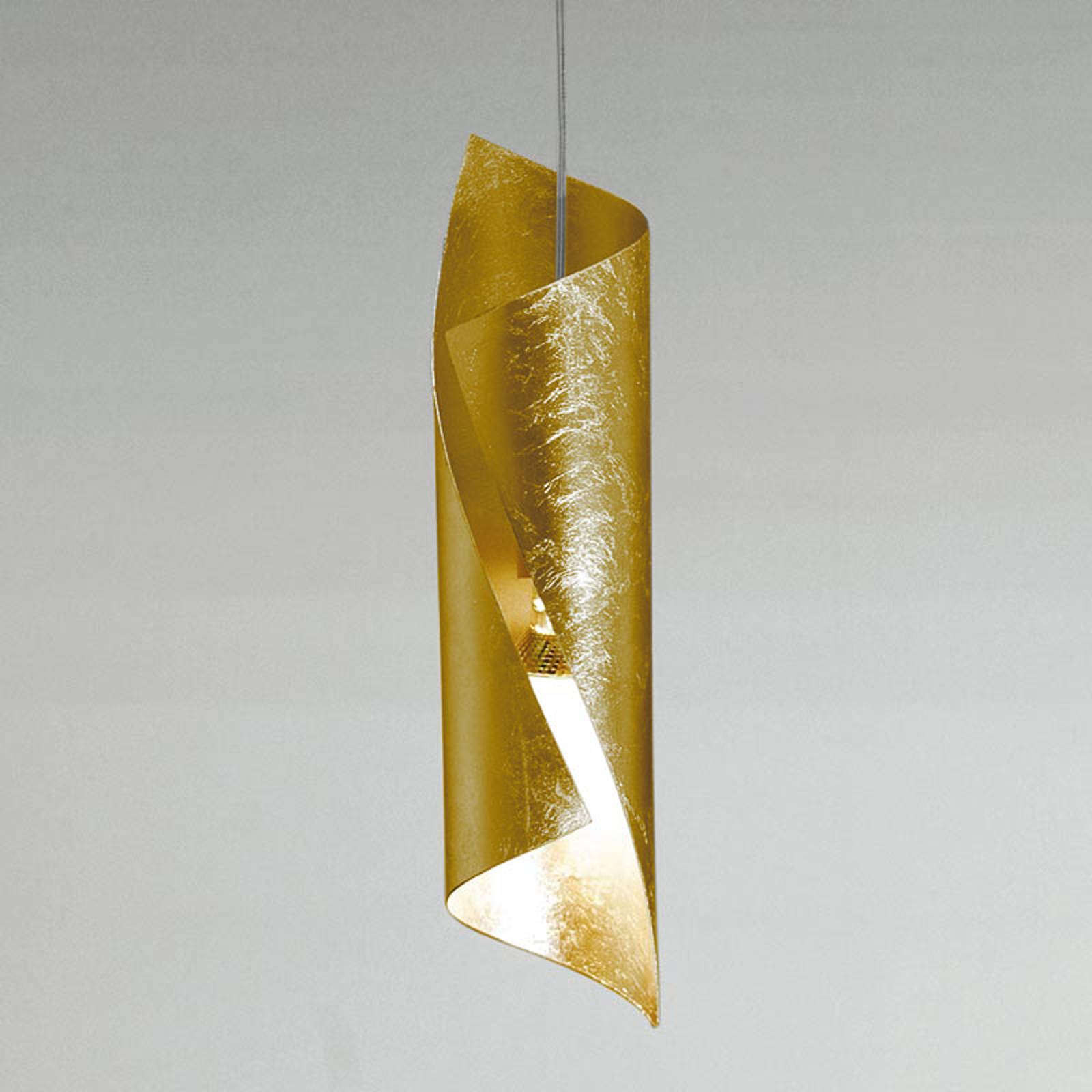 Knikerboker Hué -LED-riippuvalo 8x37 cm lehtikulta