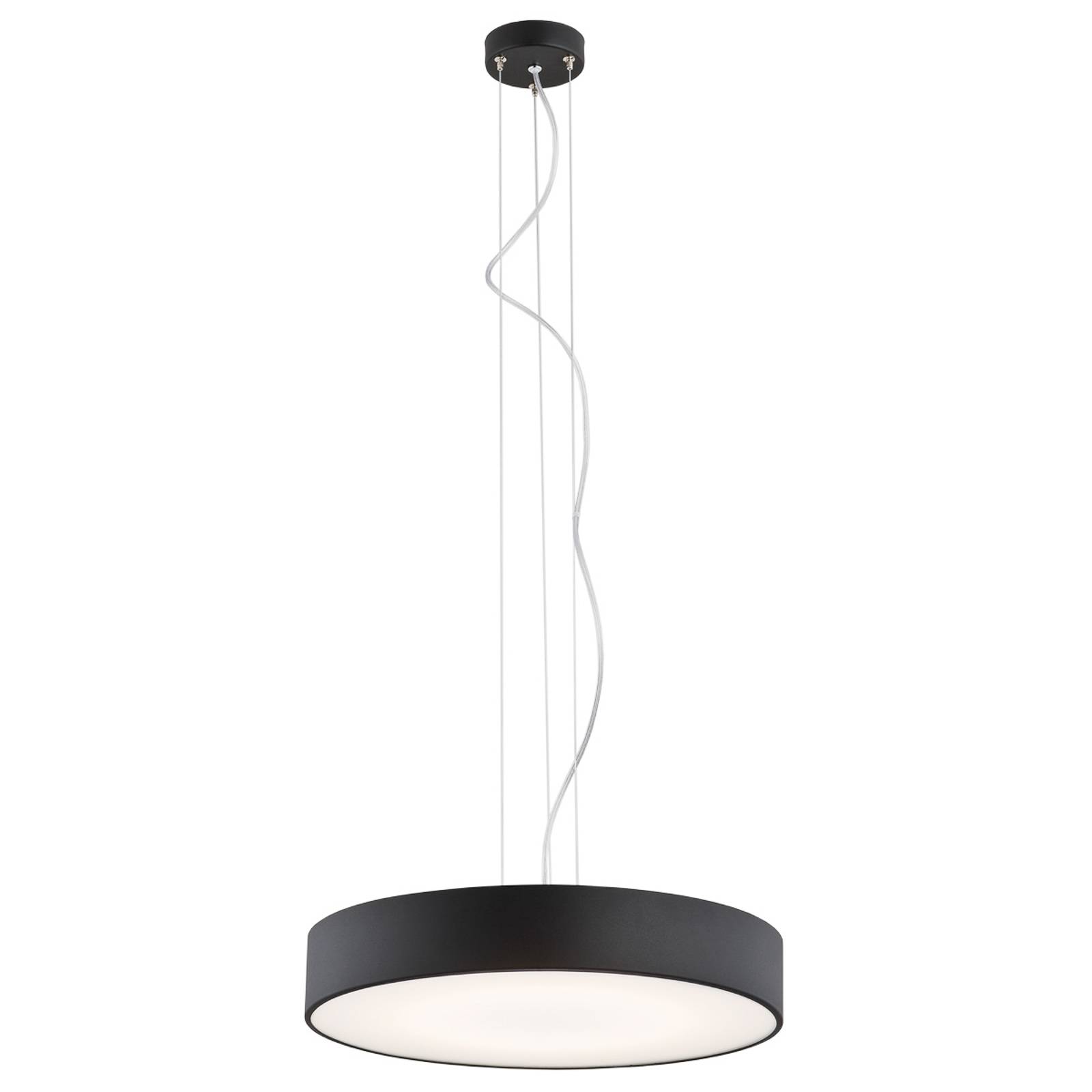 LED-riippuvalaisin Dayton, 1-lamp., Ø 45 cm musta