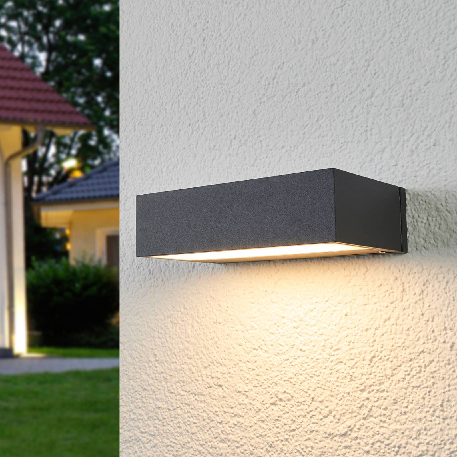 BEGA 33319K3 LED-ulkoseinävalo down grafiit. 3000K