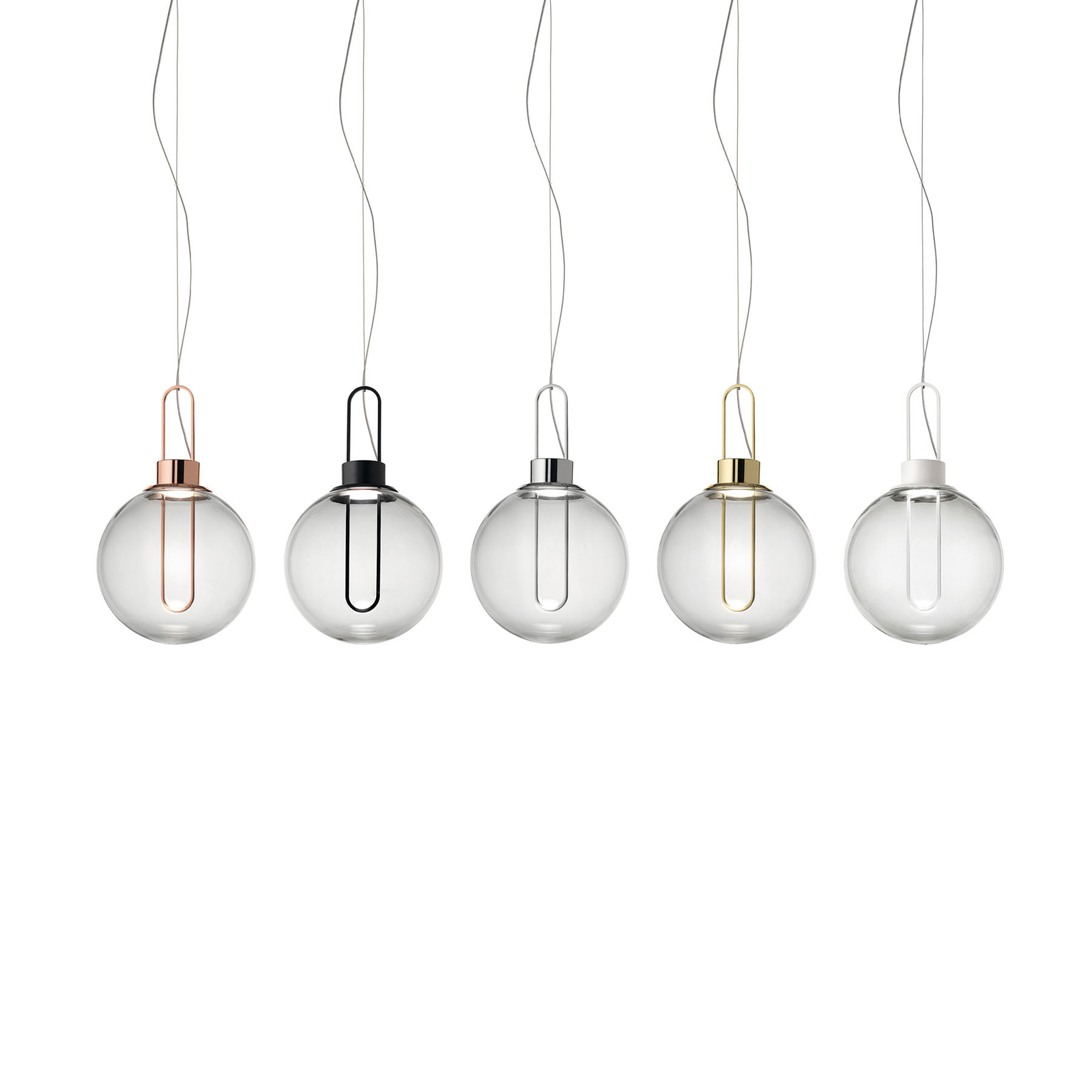Modo Luce Orb LED-riippuvalaisin, messinki Ø 25 cm
