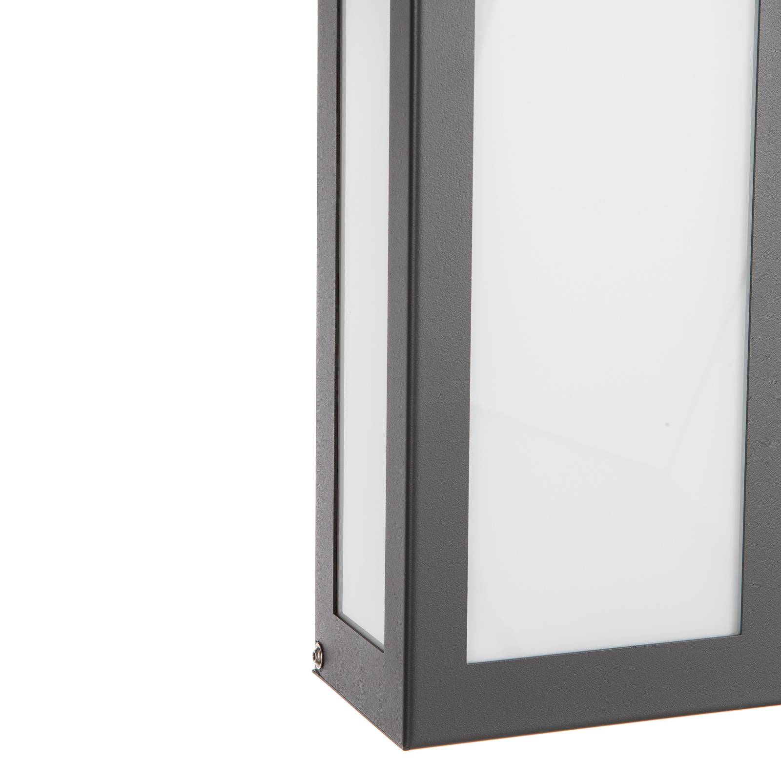 Tunnistin-LED-ulkoseinävalo Aqua Rain, antrasiitti
