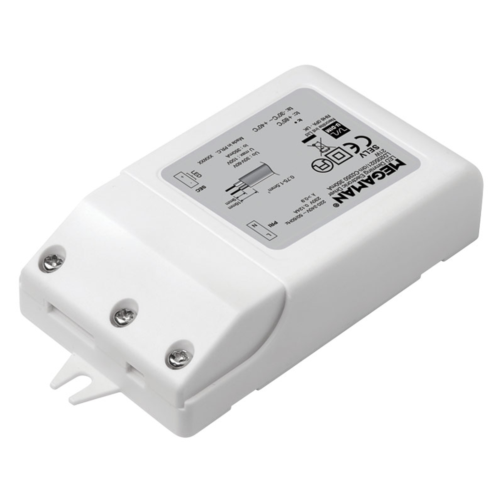 LED-muuntaja tuotteille PUCK ja RICO HR 21W U-DIM