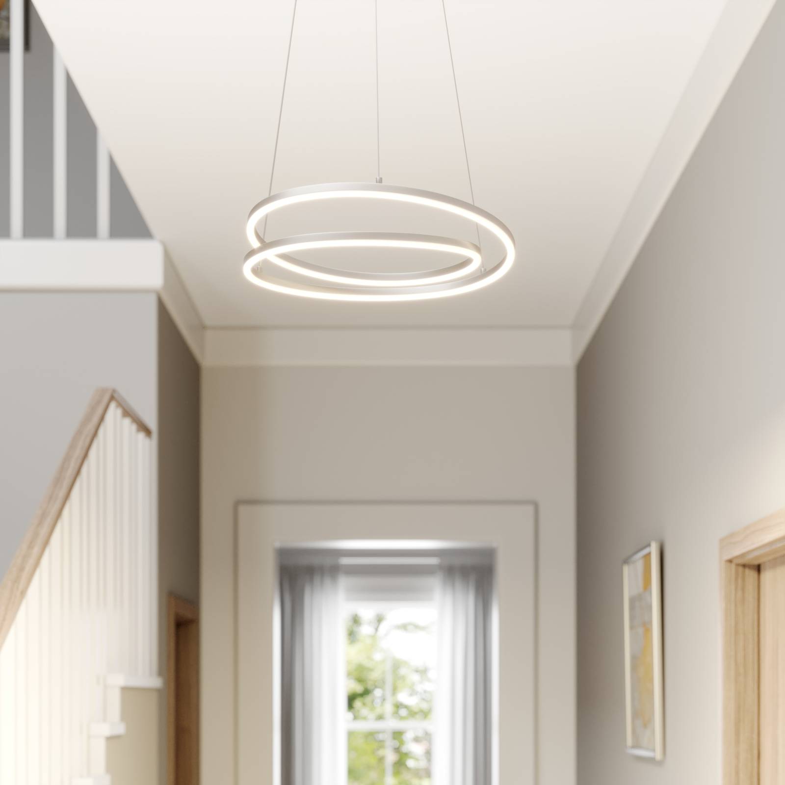 Lindby Davian LED-riippuvalaisin, nikkeli