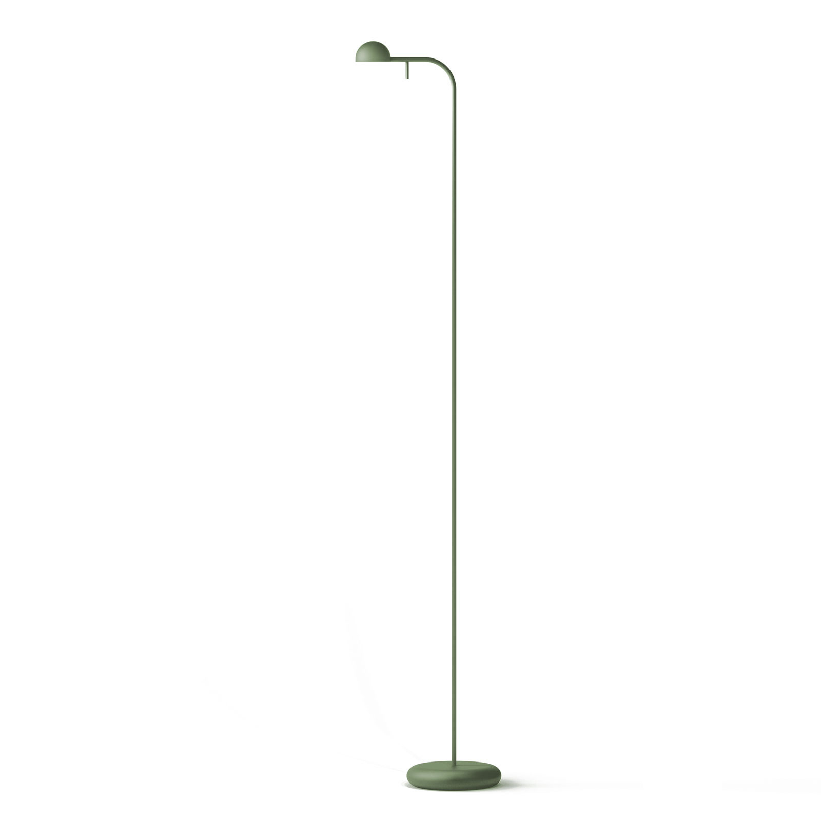 Vibia Pin 1660 LED-lattiavalaisin, 125 cm, vihreä