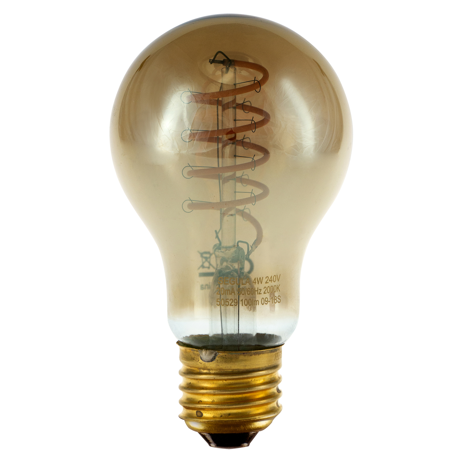 SEGULA LED-lamppu Curved spiraali E27 4W harmaa
