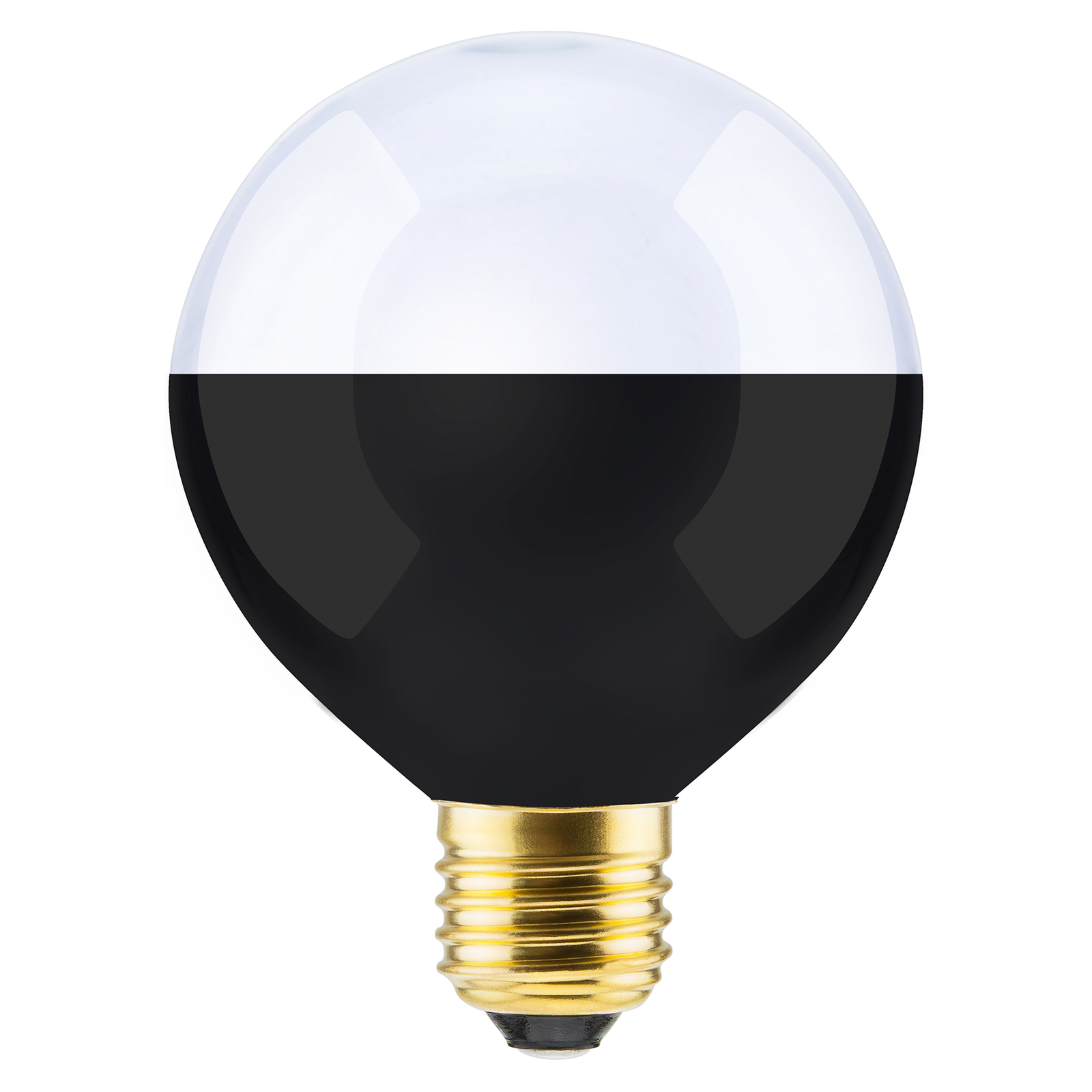 SEGULA LED-Globe 60 E27 4,7W Bottom Mirror musta