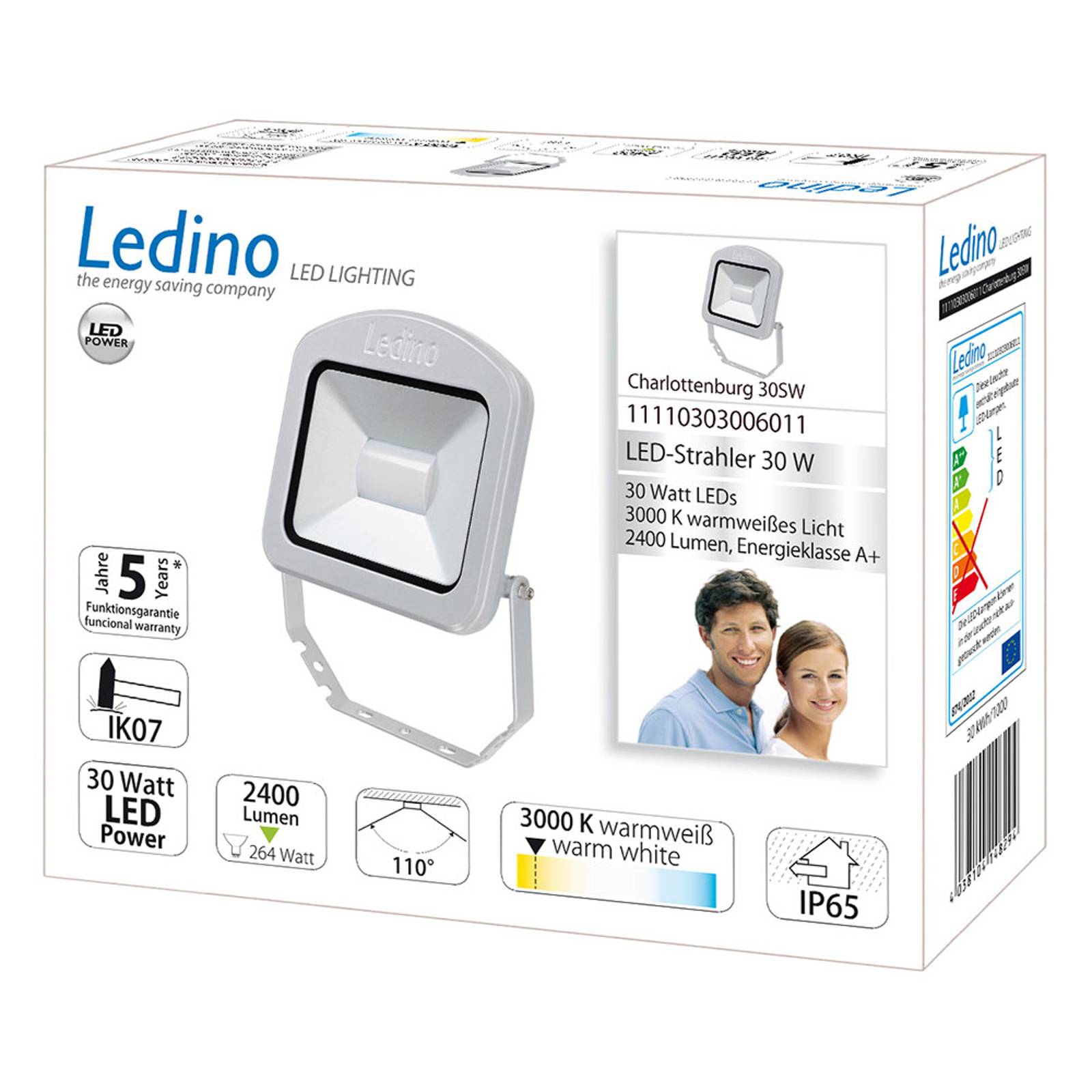 LED-kohdevalaisin ulos Charlottenburg 30W 3 000 K