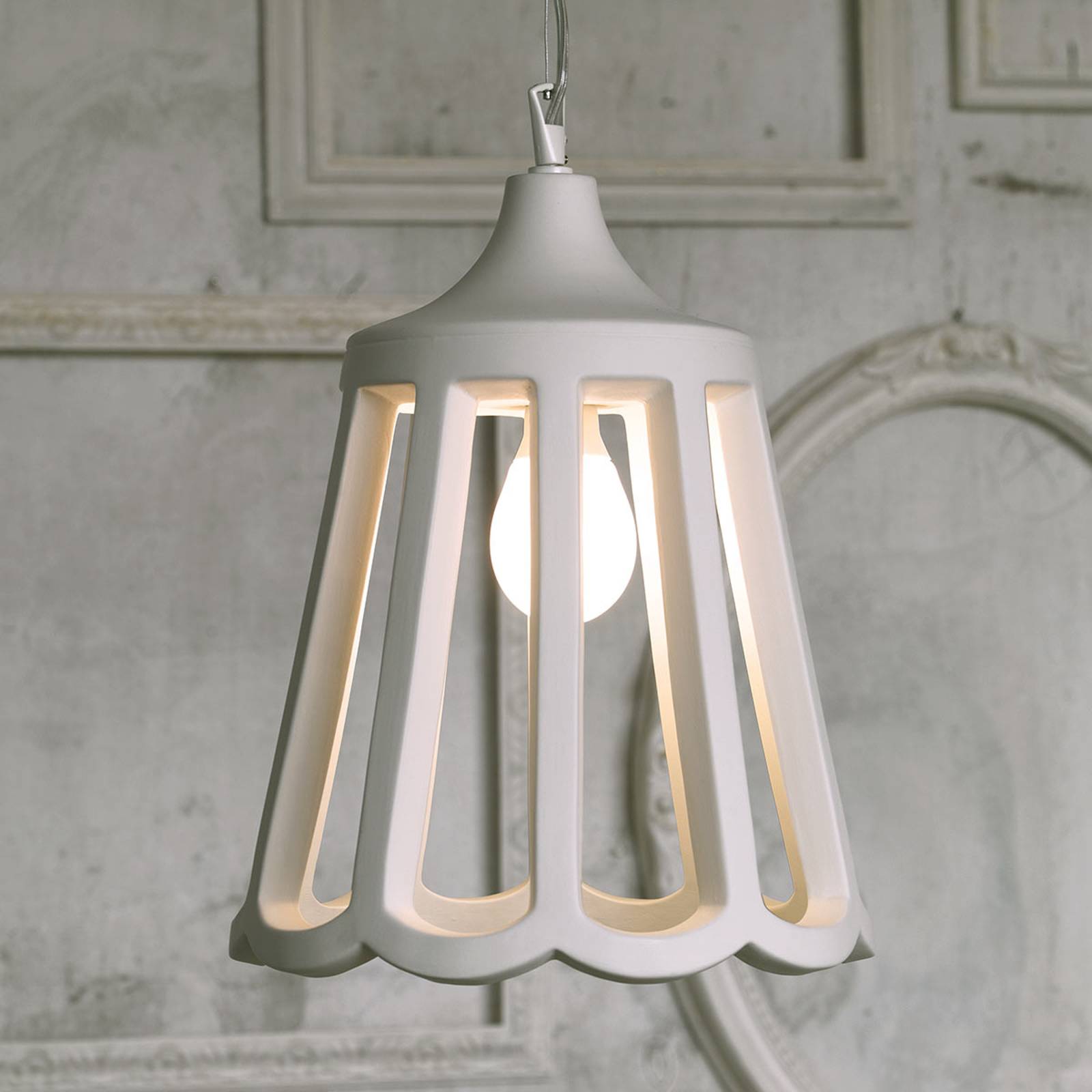 Keraaminen design-riippuvalaisin Le Pupette, 30 cm