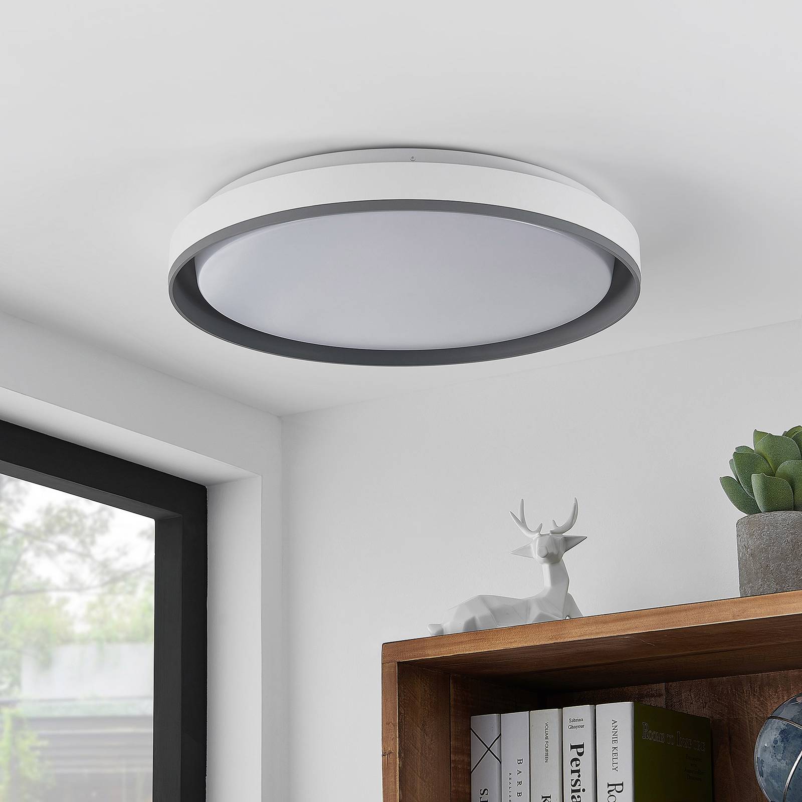 Lindby Brennon -LED-kattovalaisin Ø 51 cm 4 000 K