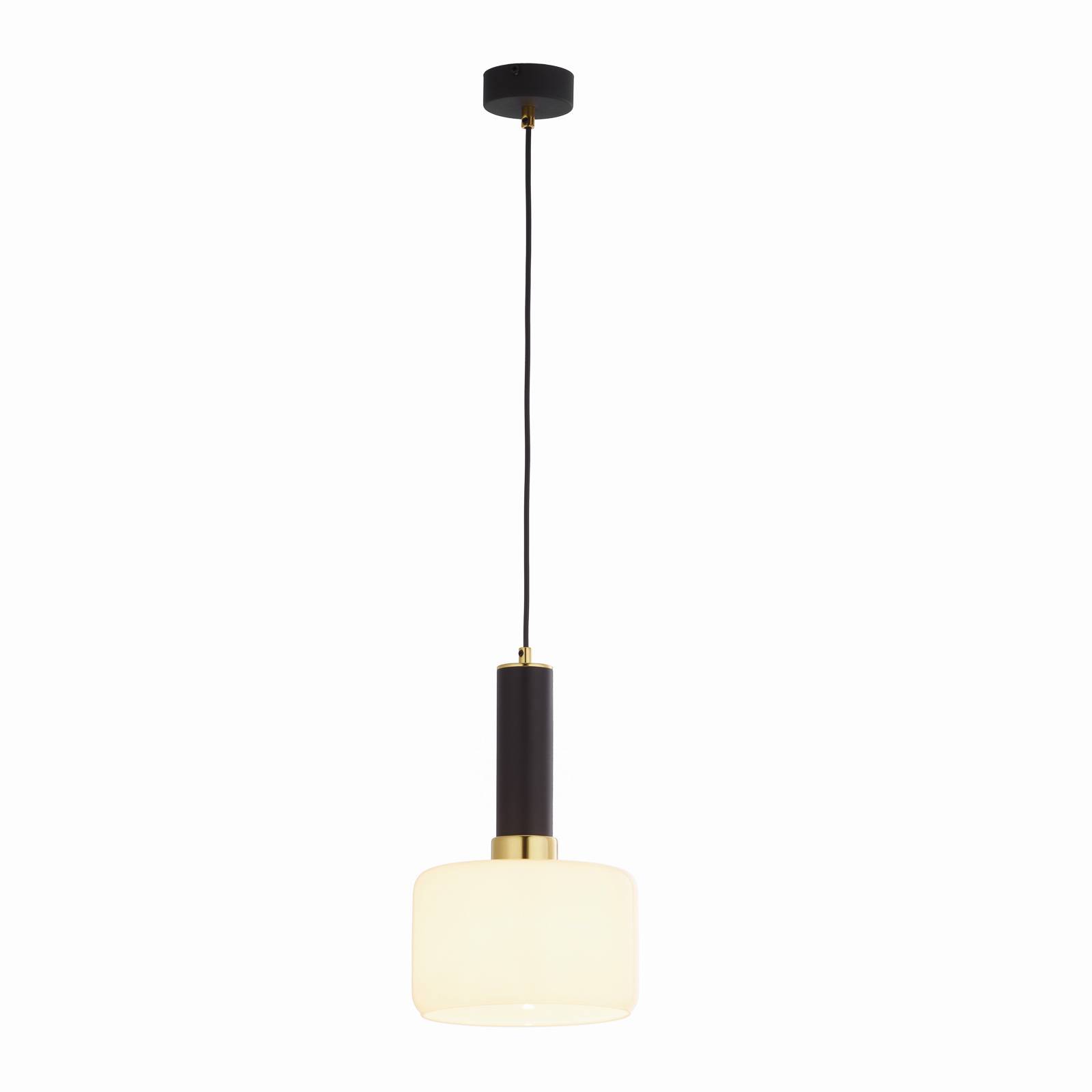 Riippuvalo Viva, opaali/musta/messkinki, 1 lamp.