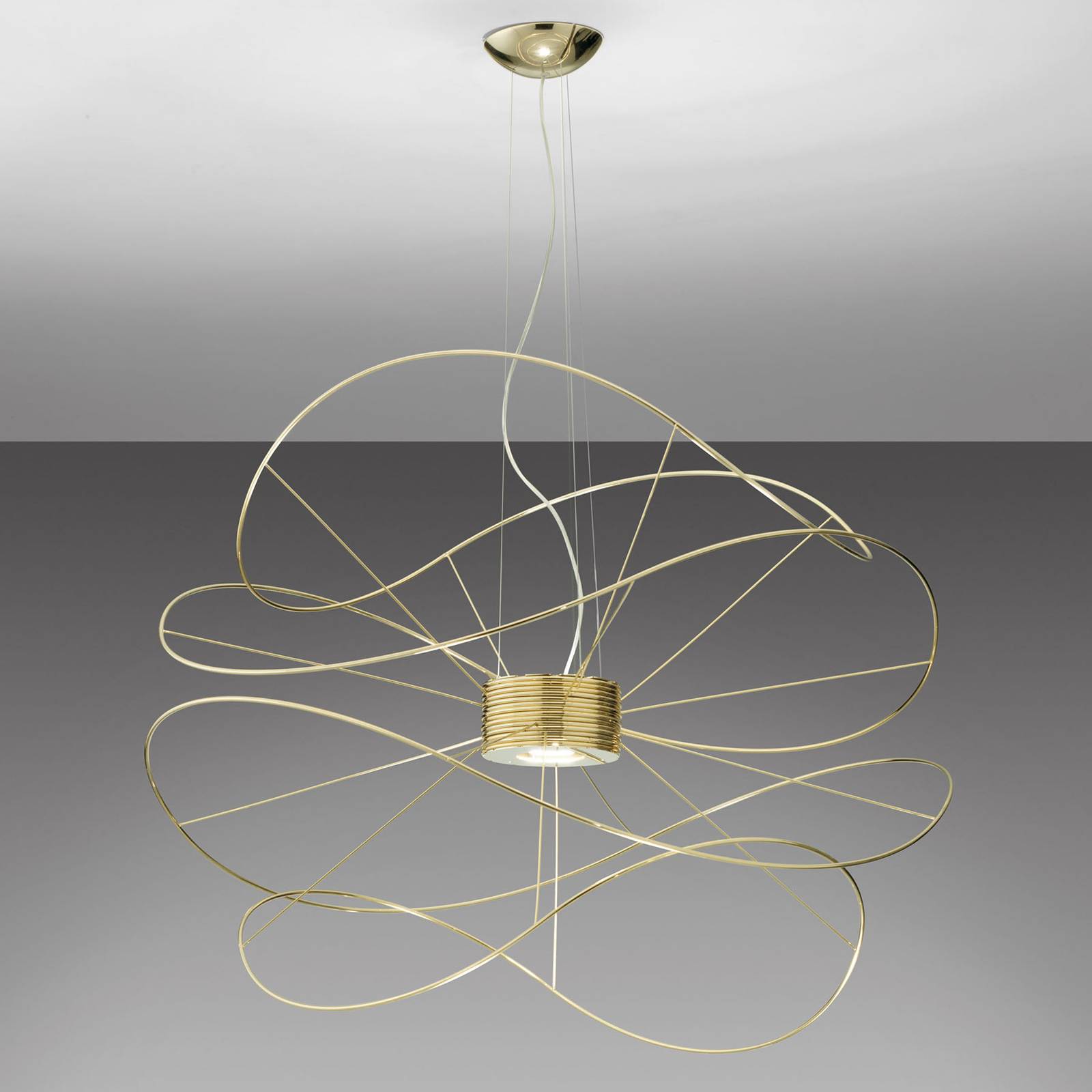 Axolight Hoops 4 LED-riippuvalaisin, kulta