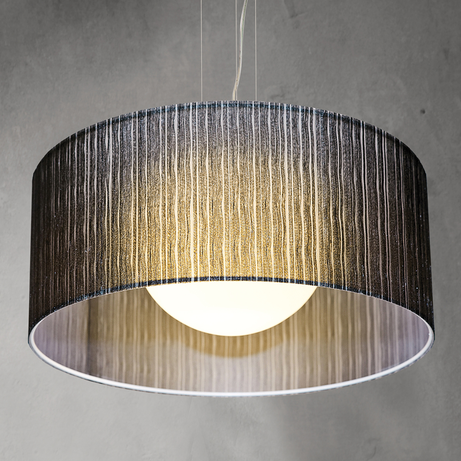 Moderni, 38 cm korkea Ganzo-riippuvalaisin Ø 90 cm