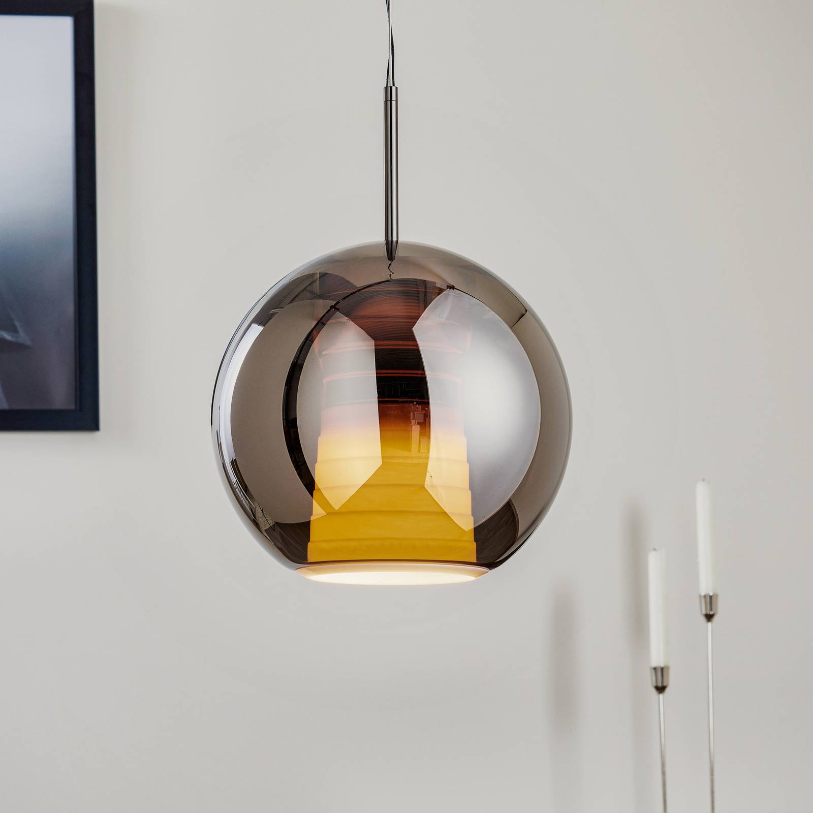 Fabbian Beluga Royal -LED-riippuvalo titan 30 cm