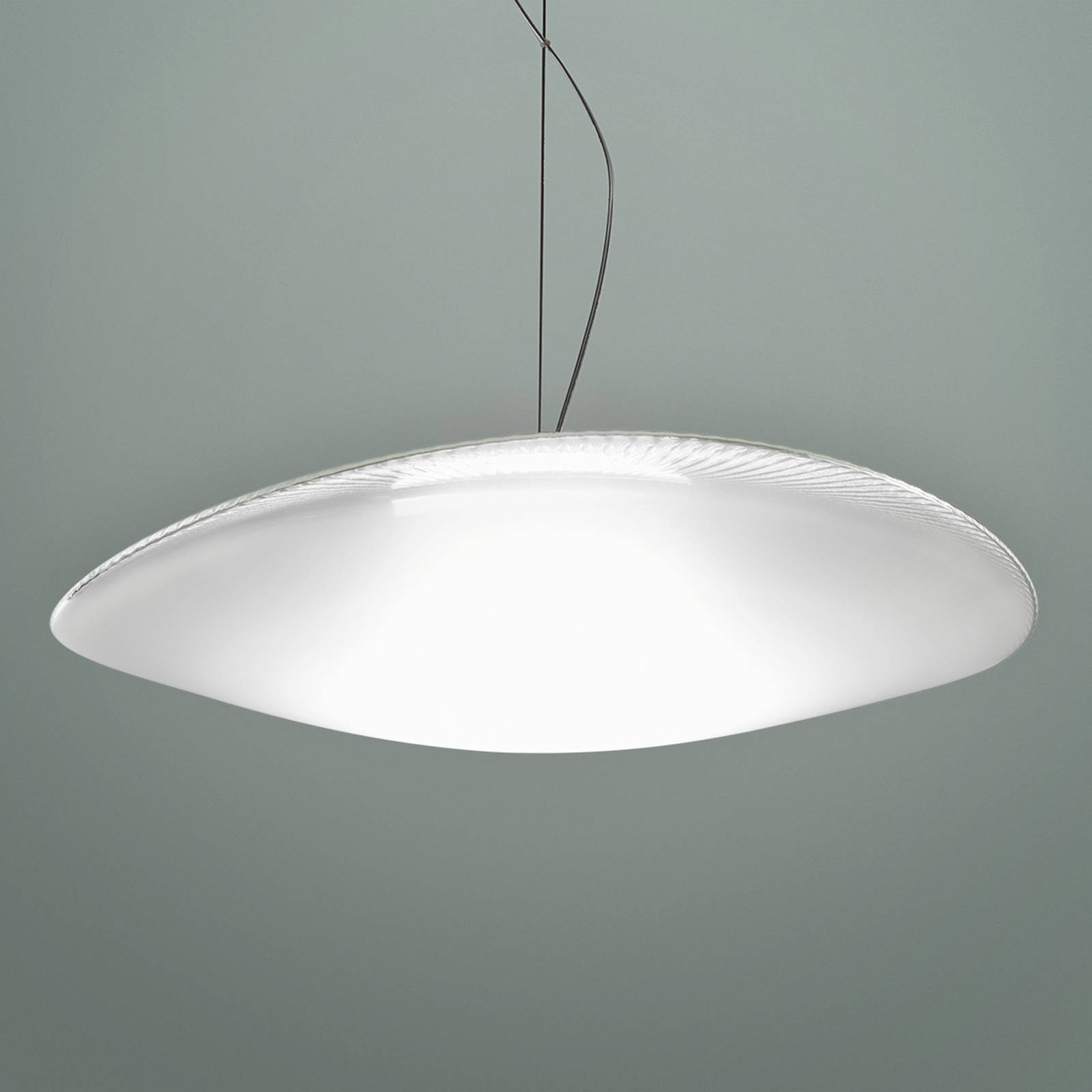 Fabbian Loop -LED-riippuvalo lasia, 3 000 K