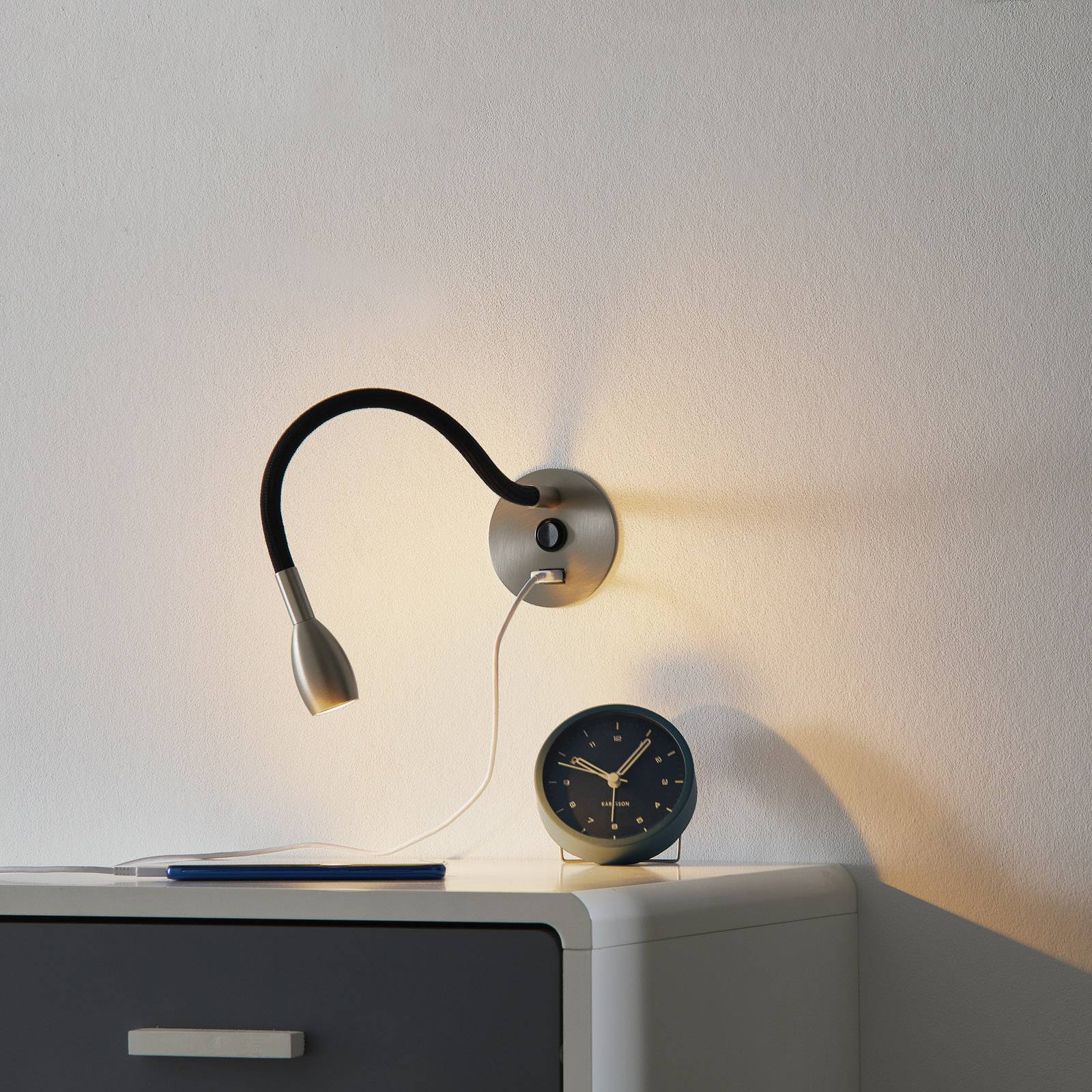 Flexy Light -LED-seinävalo, sis. USB-laturin