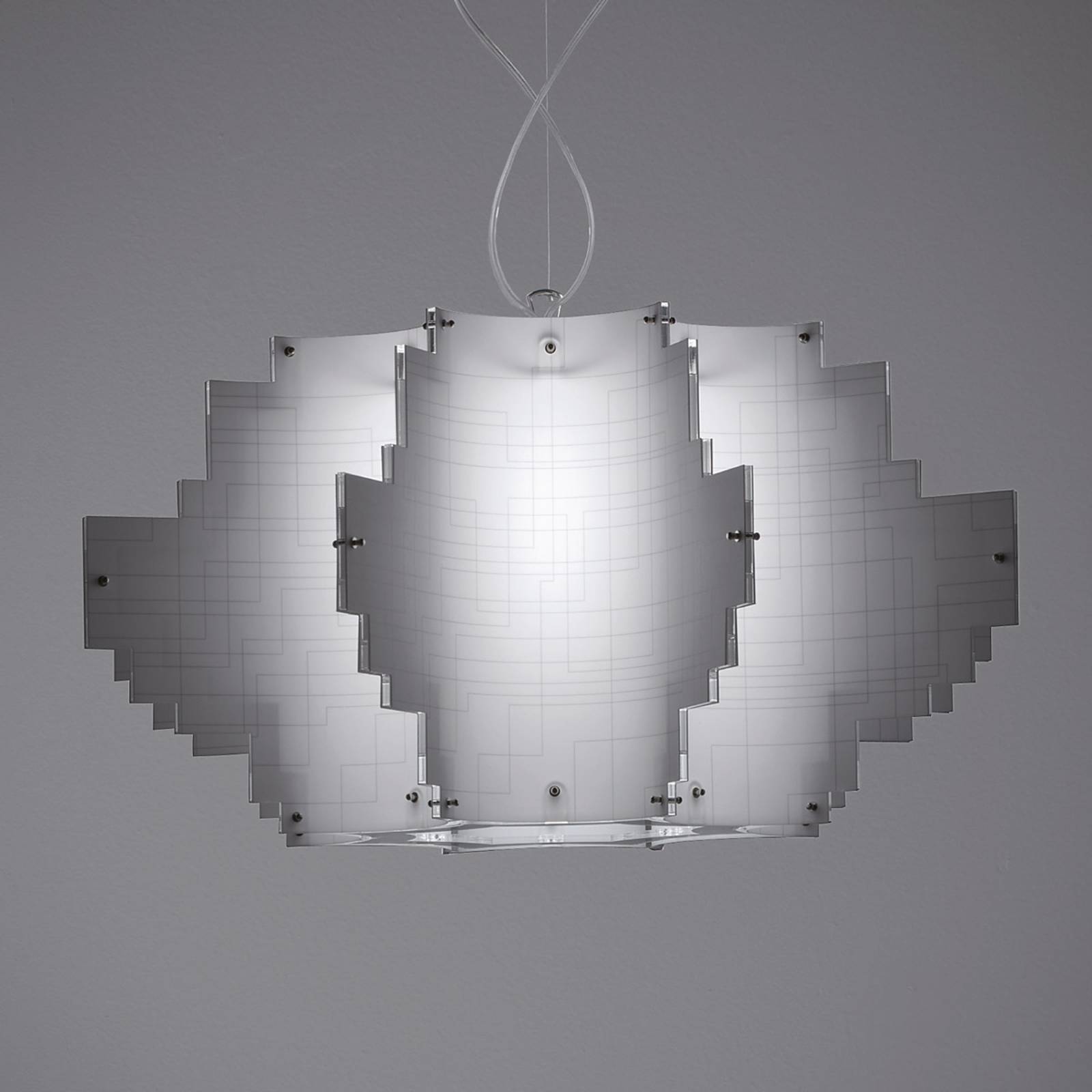 Nuvola-design-riippuvalaisin, valkoinen
