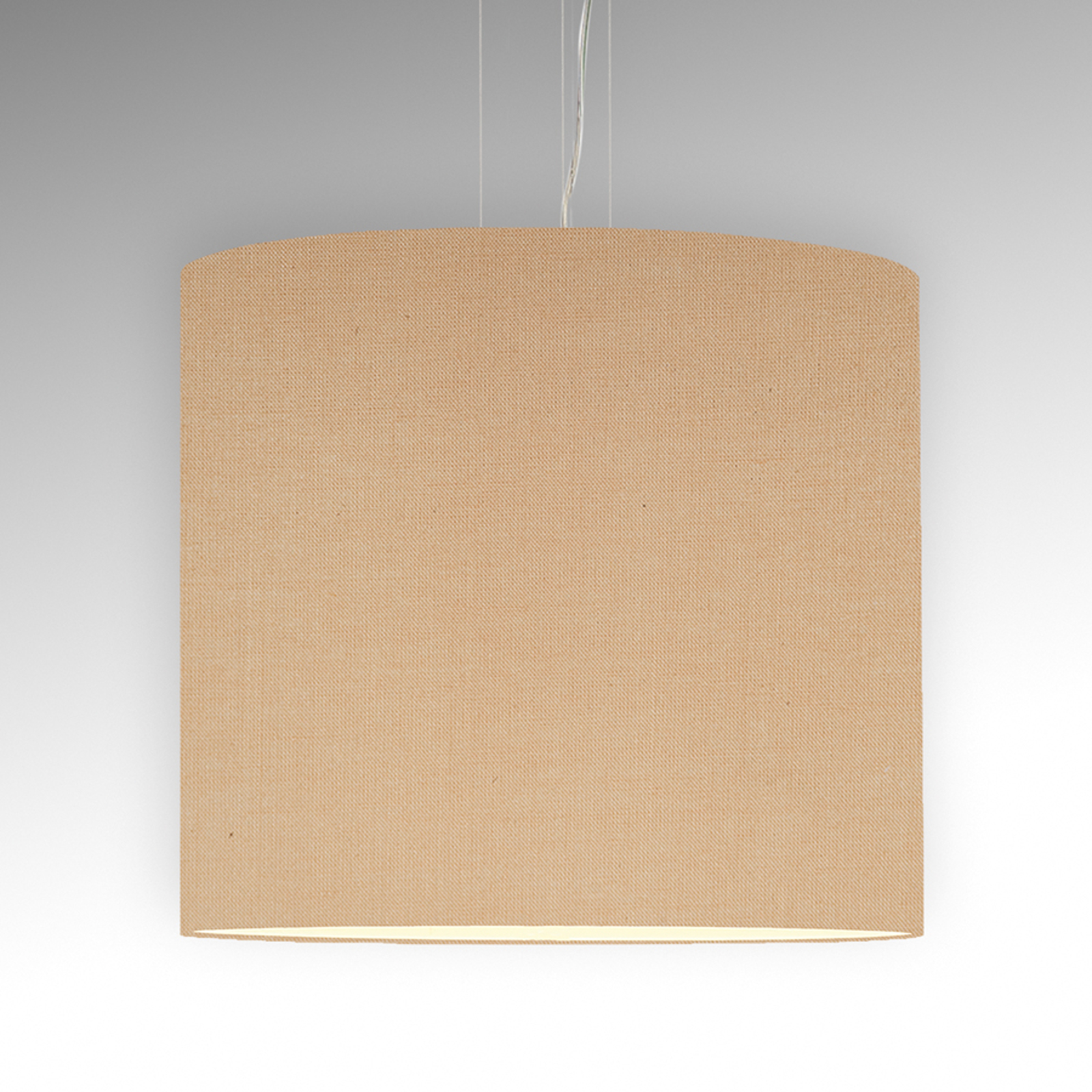 Pelkistetty Tono-riippuvalaisin, beige Ø 60 cm