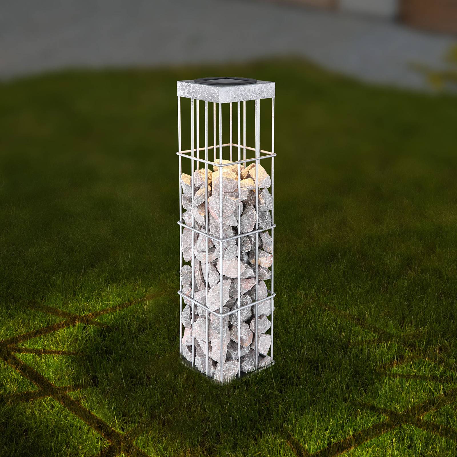 Aurinkokäyttöinen LED-lamppu 36644 metallipunosta