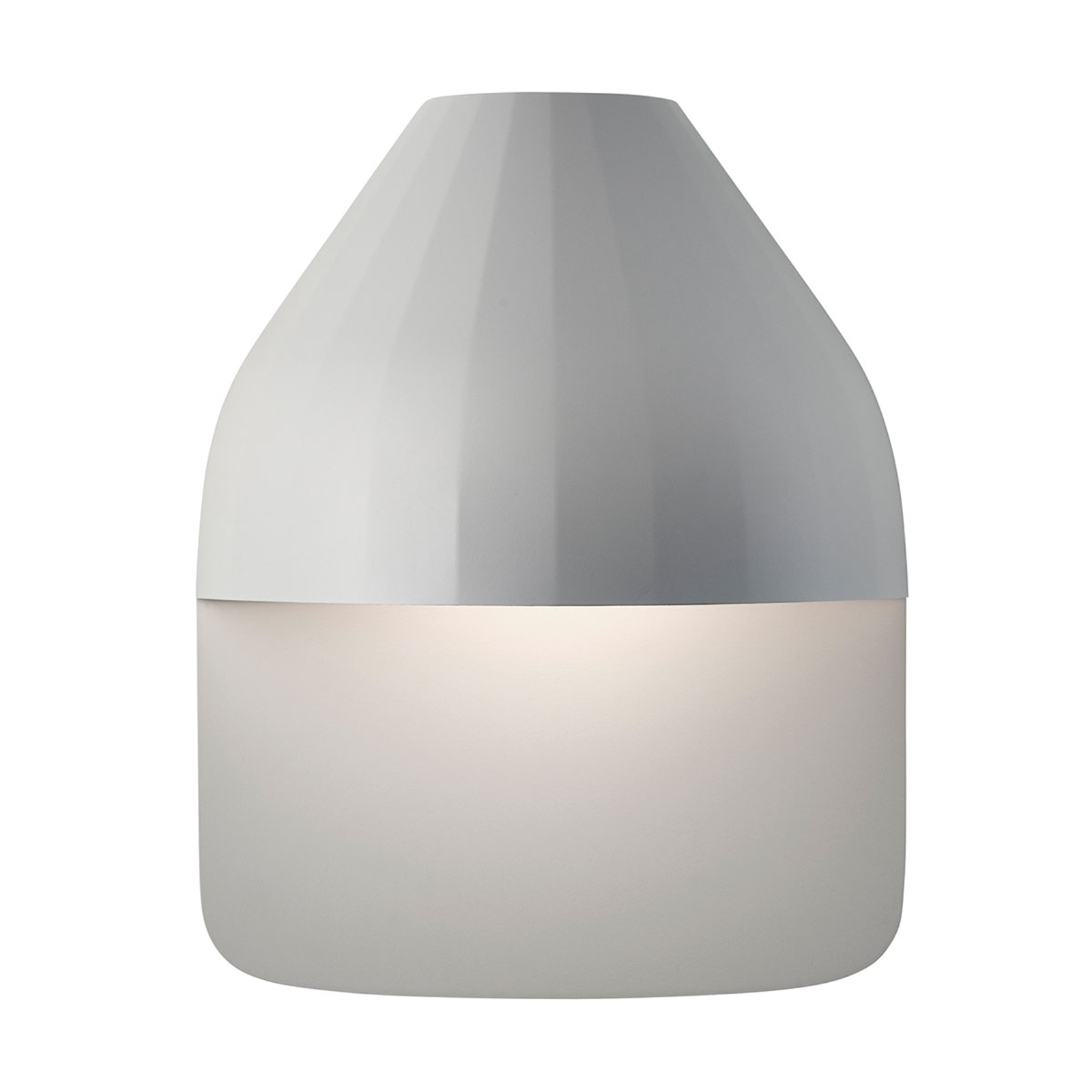 LE KLINT Facet Medium -LED-seinävalo vaaleanharmaa