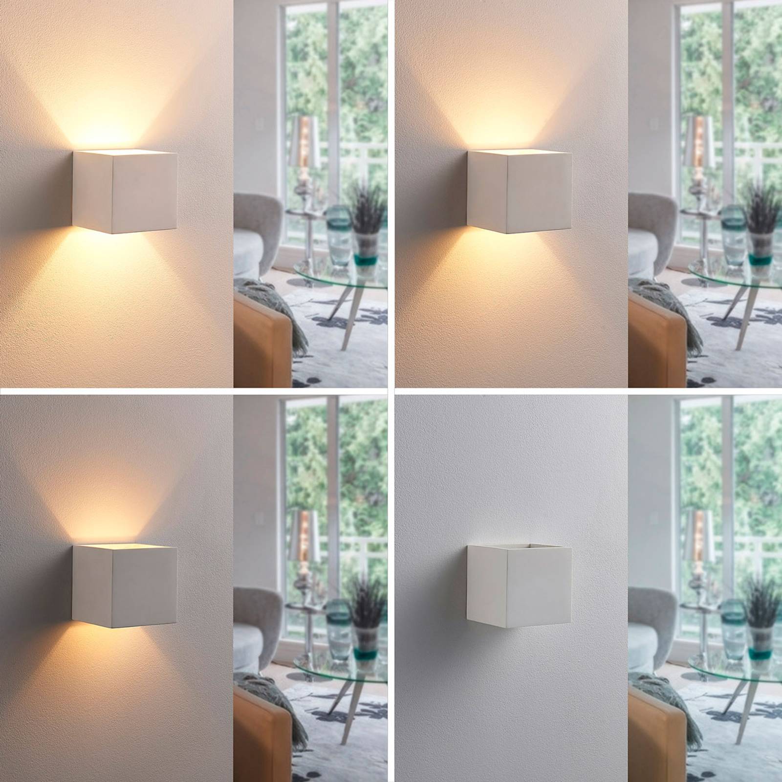 Ylös- ja alaspäin valaiseva LED-kipsivalaisin Kay