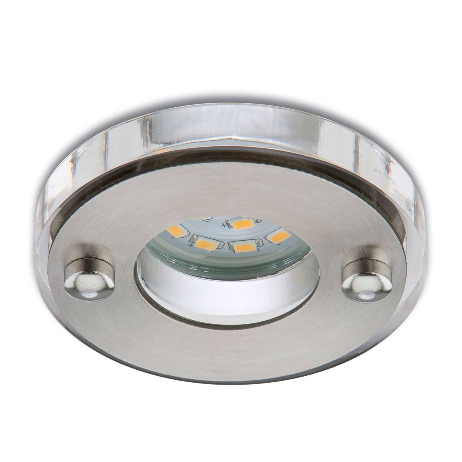 Matta nikkeli LED-uppokohdevalaisin Nikas IP23