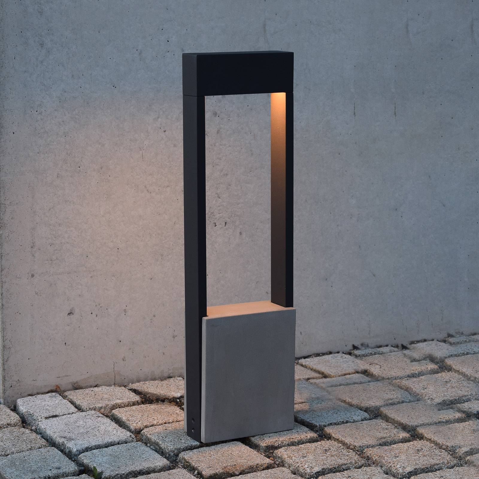 LED-pylväsvalo Chertan betonielementti, 60 cm