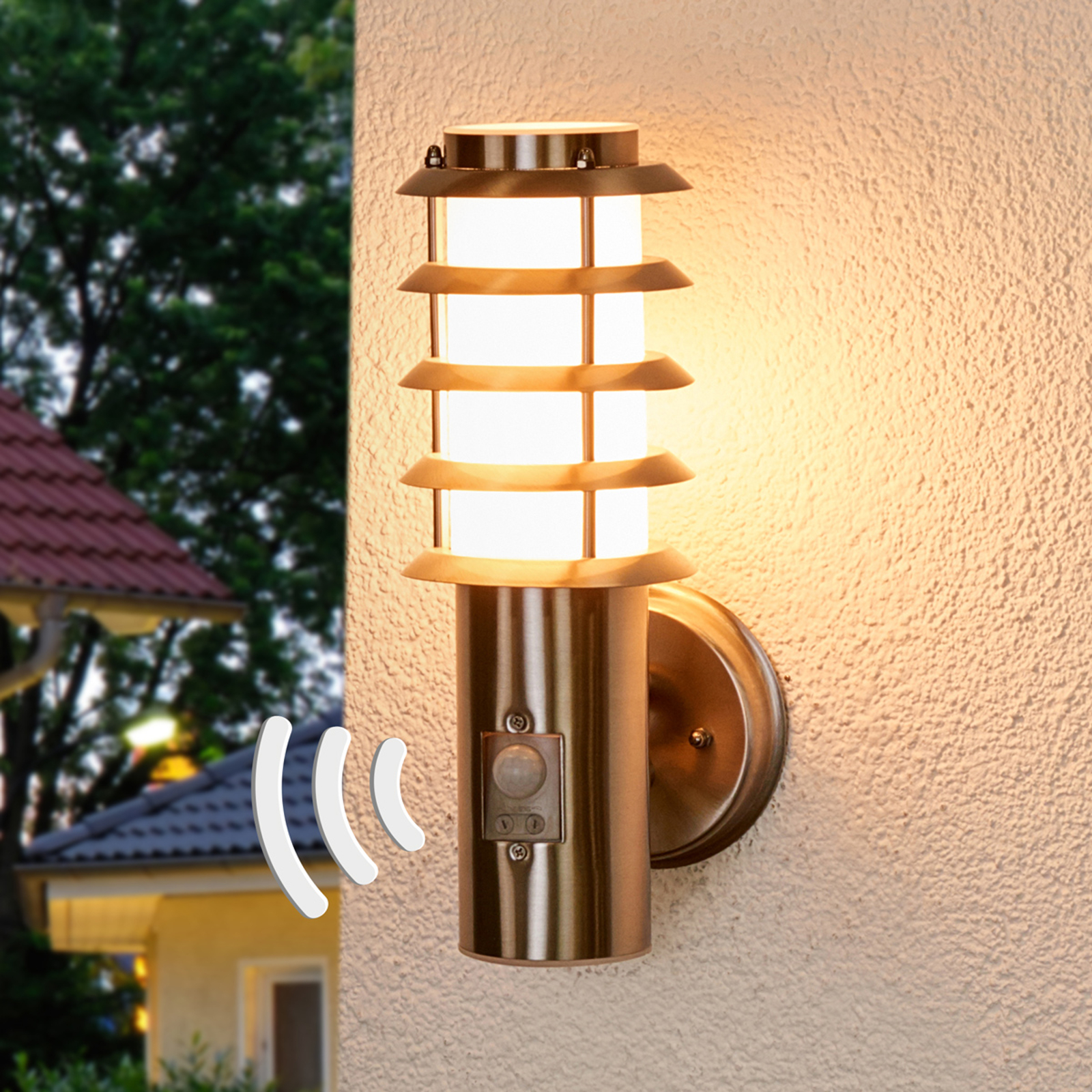 Selina – LED-ulkoseinävalaisin rasterilla