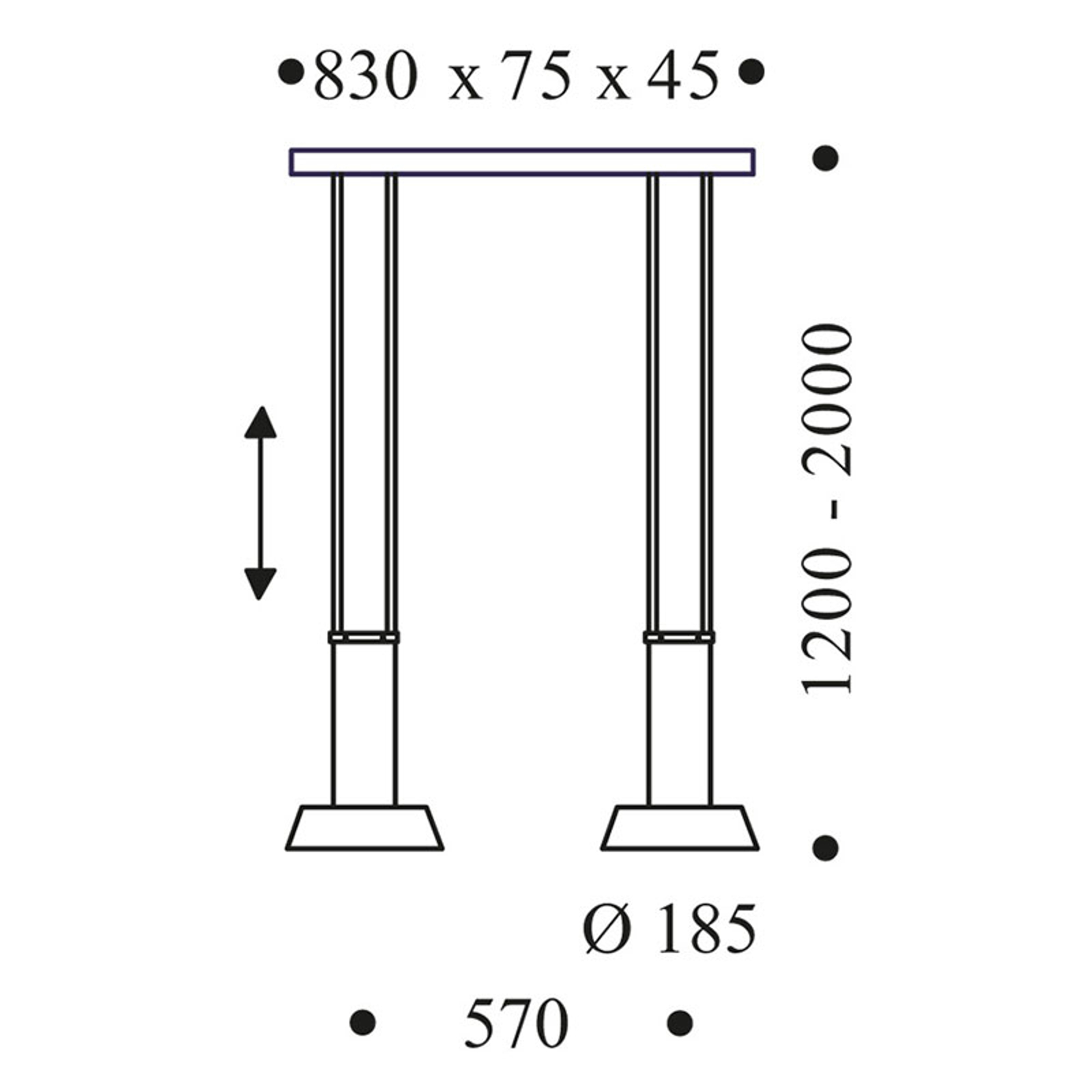 OLIGO Glance LED-riippuvalo 2 lamp. aquamariini