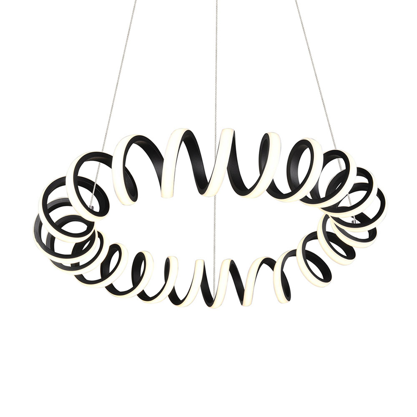 LED-riippuvalaisin Curl, SwitchDim, musta