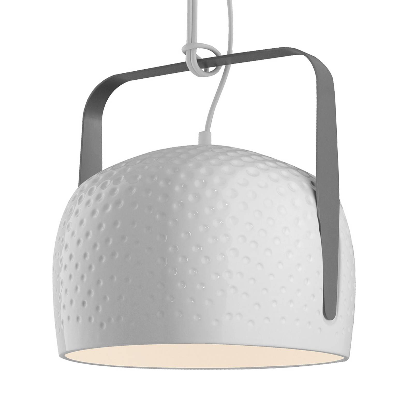 Karman Bag -riippuvalo valkoinen Ø 32 cm kuvioitu