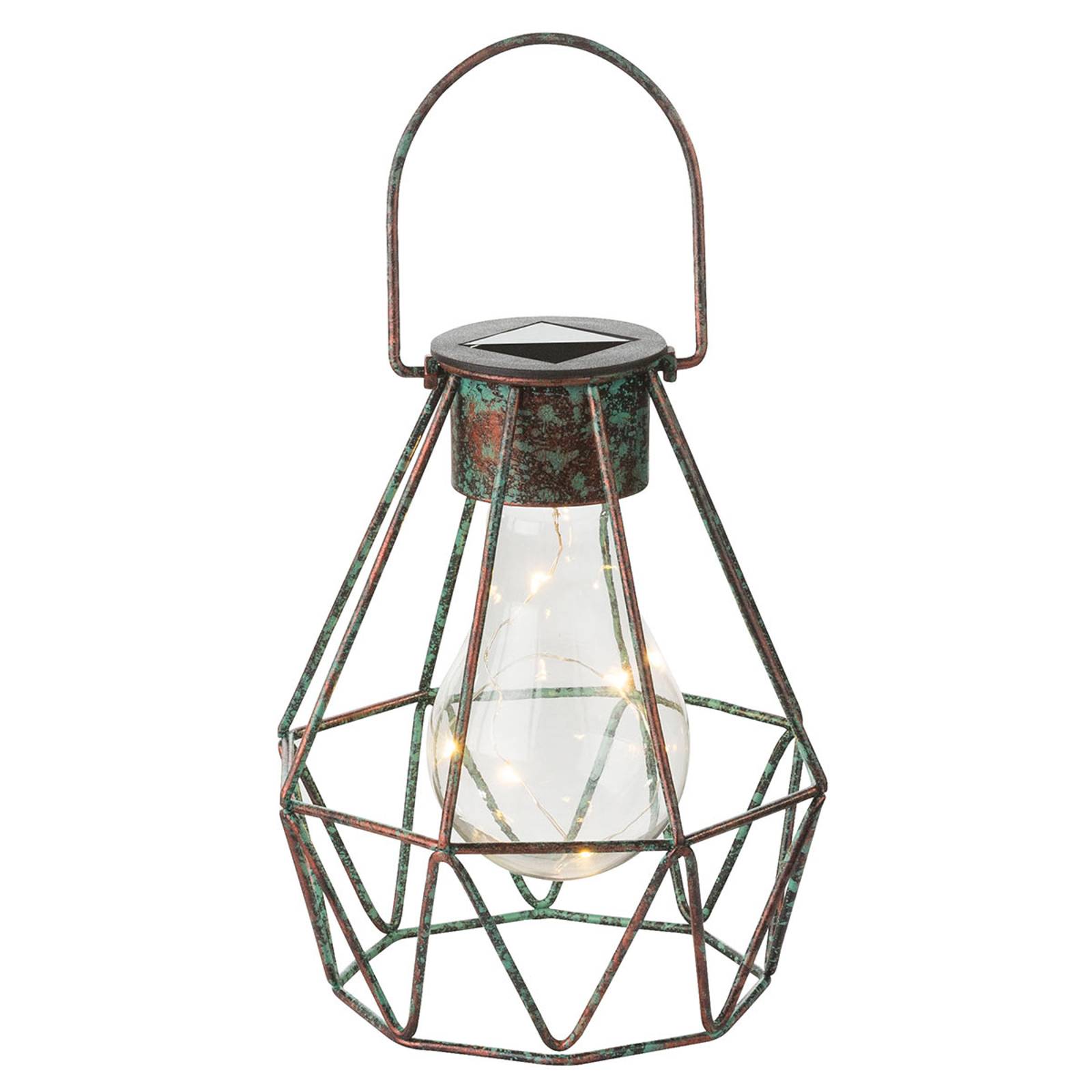 LED-koristevalo Cage, aurinkokäyttöinen