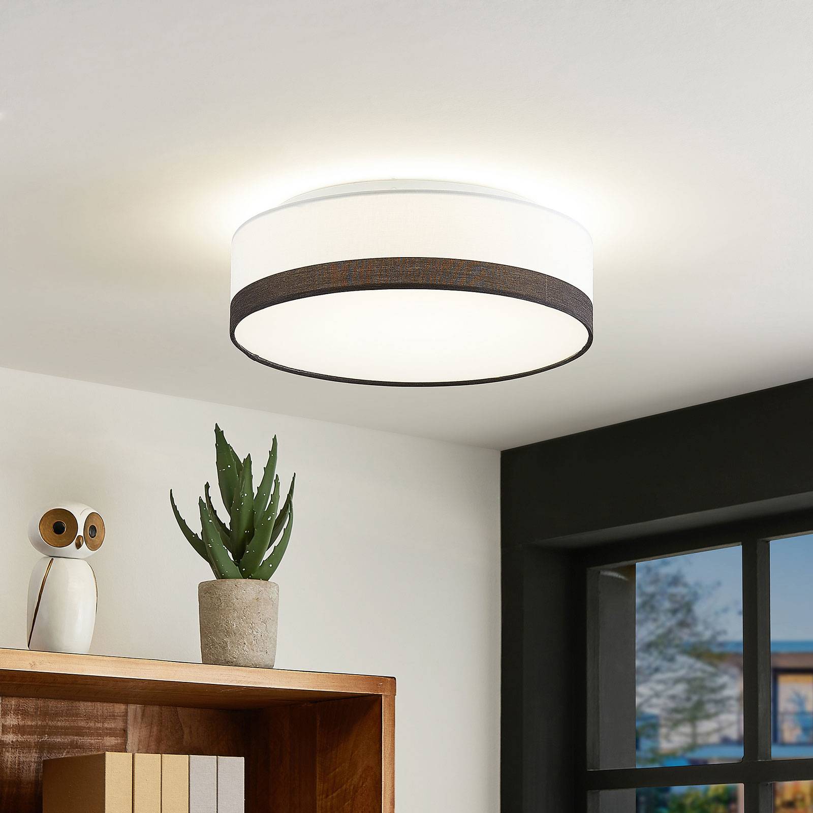 Lindby Laia -LED-kattovalaisin, Ø 38 cm