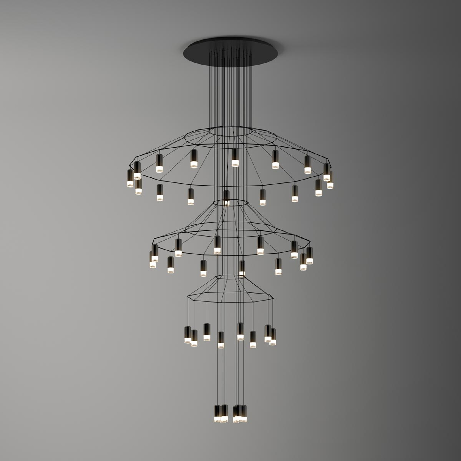 Vaikuttava LED-riippuvalaisin Wireflow