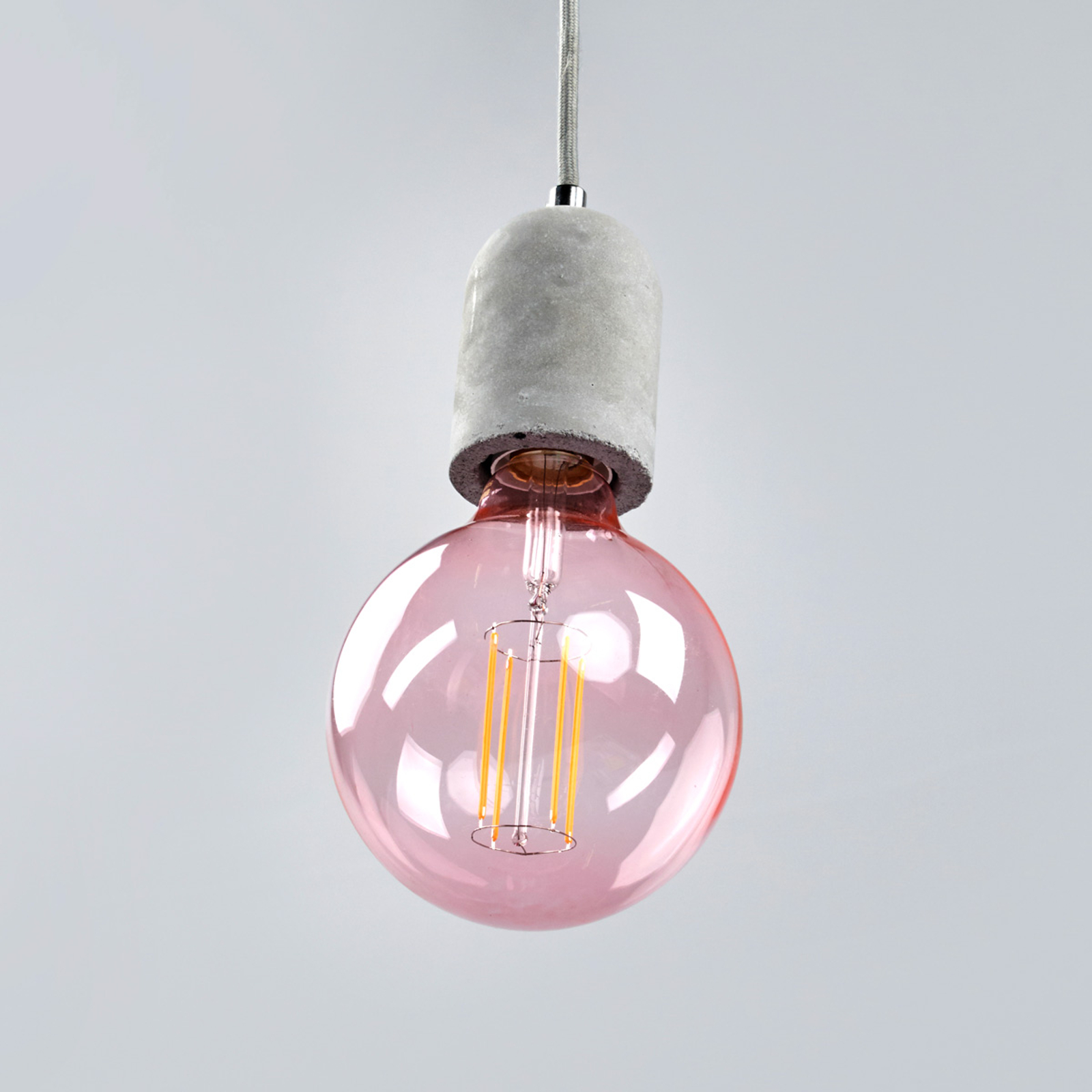 Näyttävä LED-riippuvalaisin Concrete