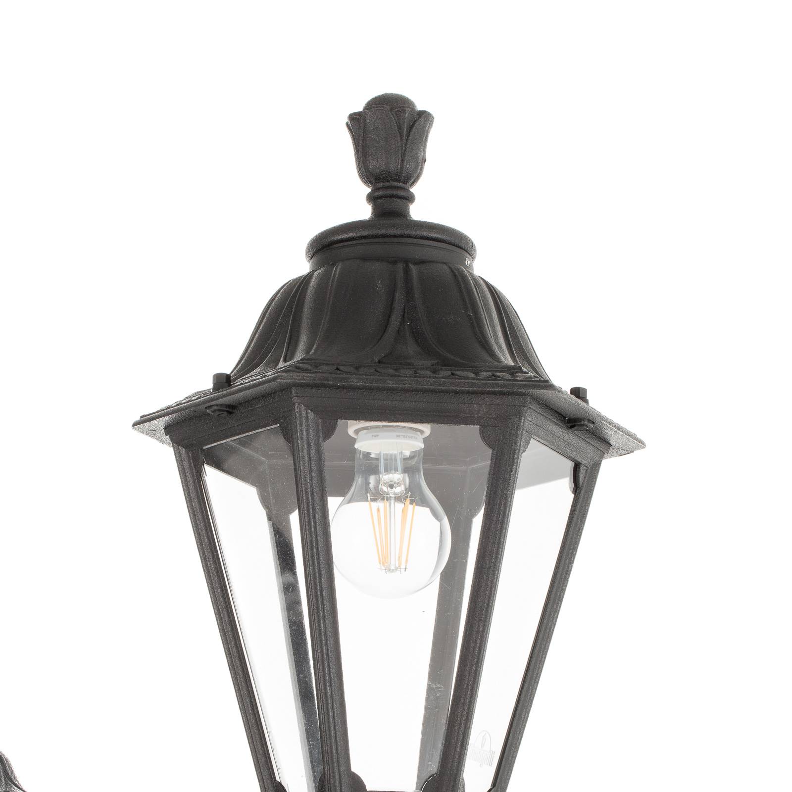 LED-pylväsvalo Ricu Bisso/Rut 2L 8W 2 700 K, musta
