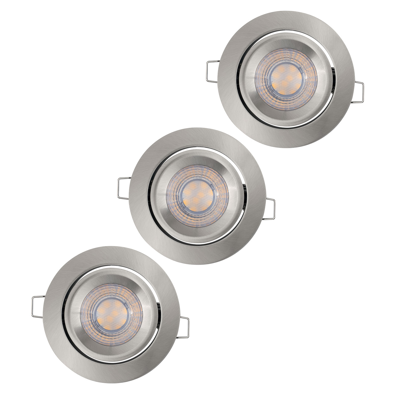 LEDVANCE Simple Dim LED-Spot, 3 kpl alumiini