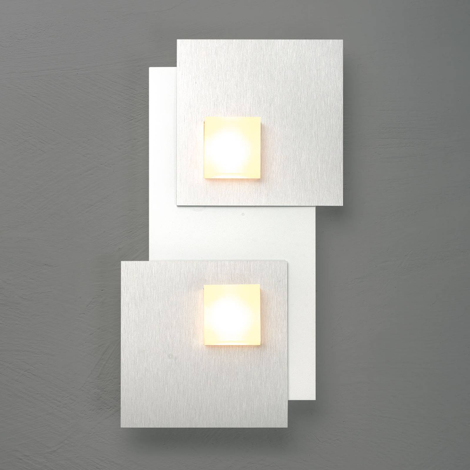 Bopp Pixel 2.0 LED-kattovalaisin 2-lamp., alu