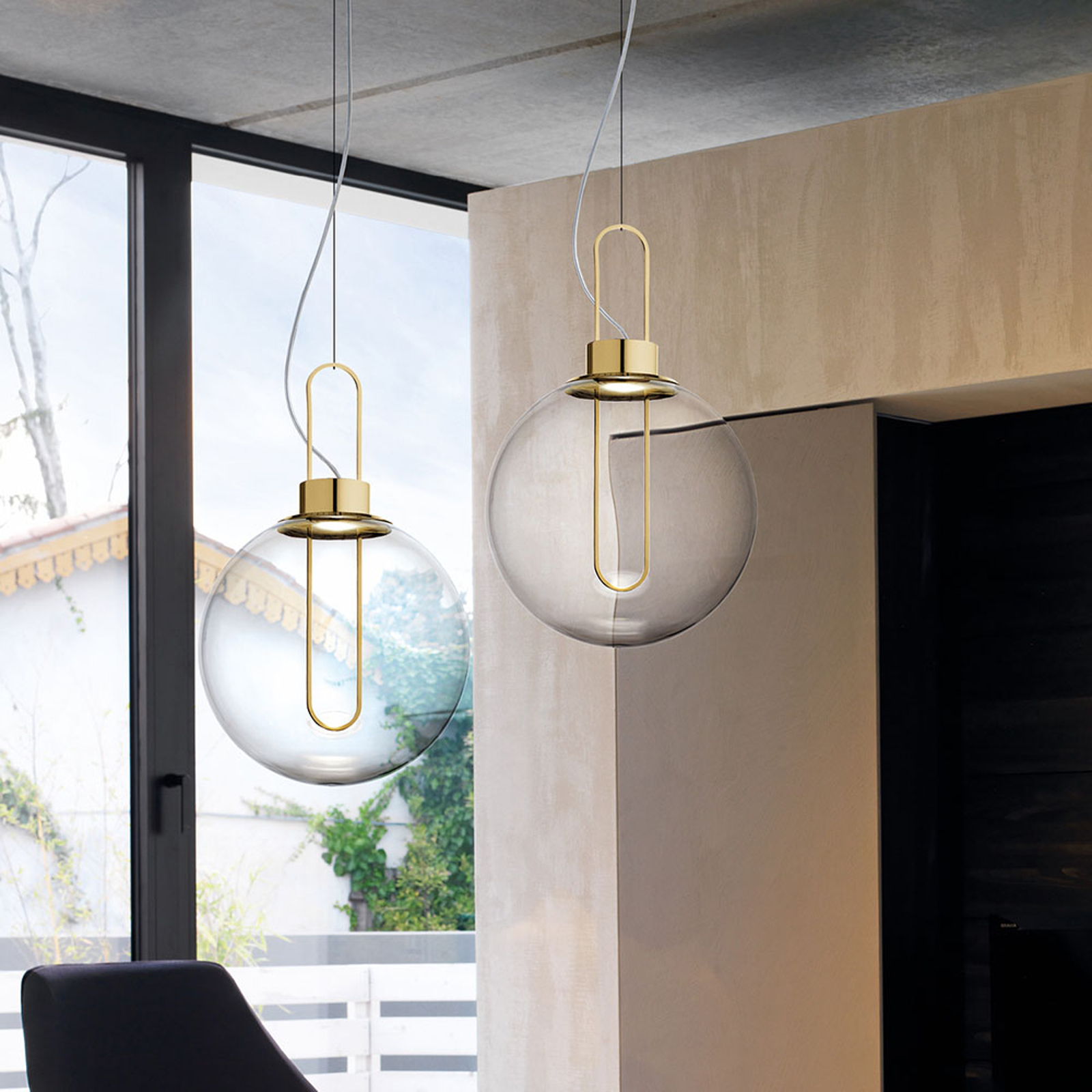 Modo Luce Orb LED-riippuvalaisin, messinki Ø 40 cm