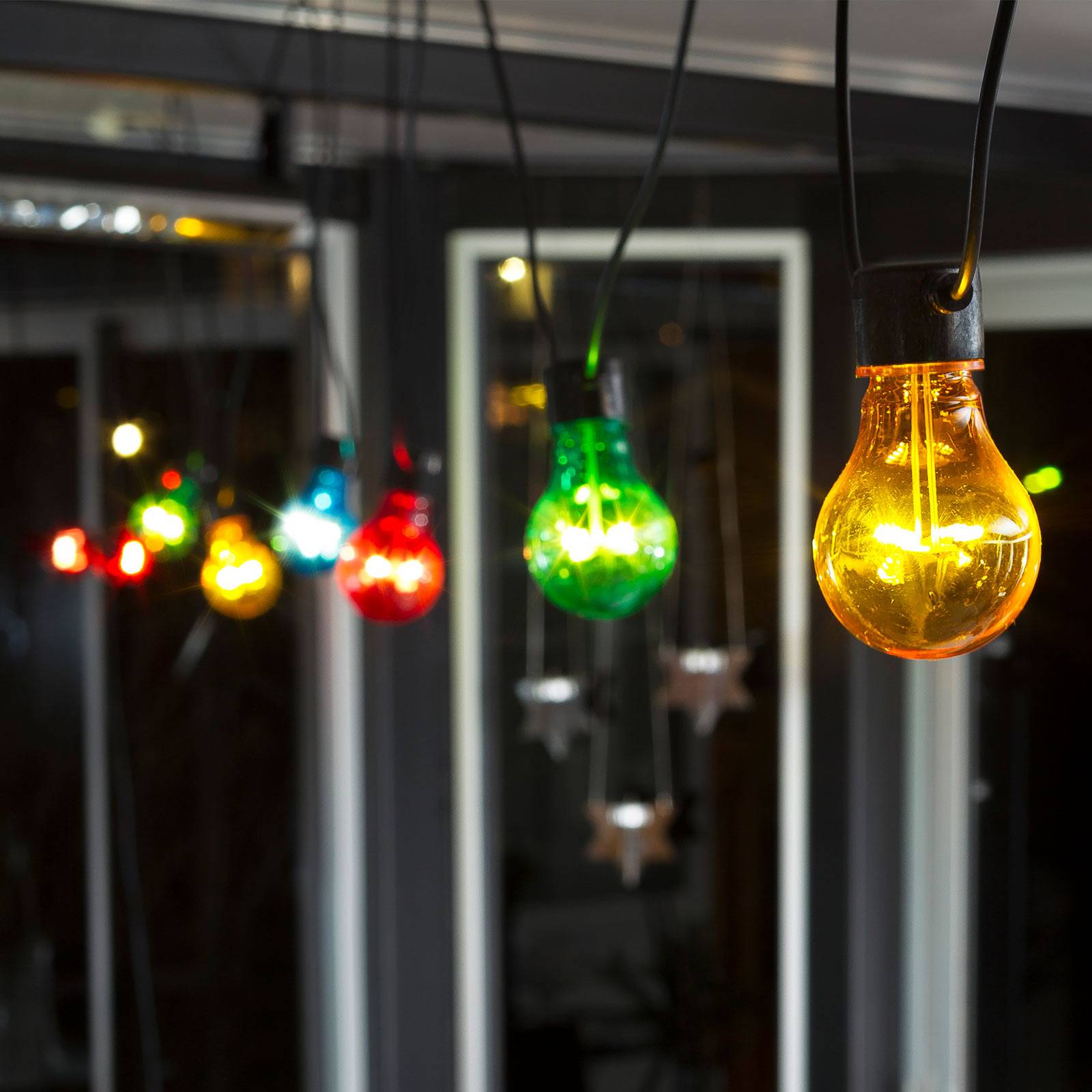 LED-valoketju Biergarten perussetti, värikäs