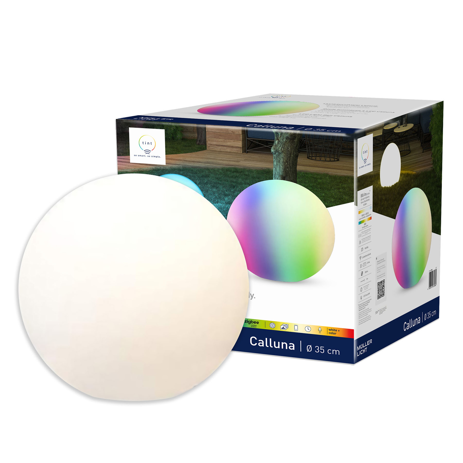 Müller Licht tint Calluna -LED-valaisinpallo IP44