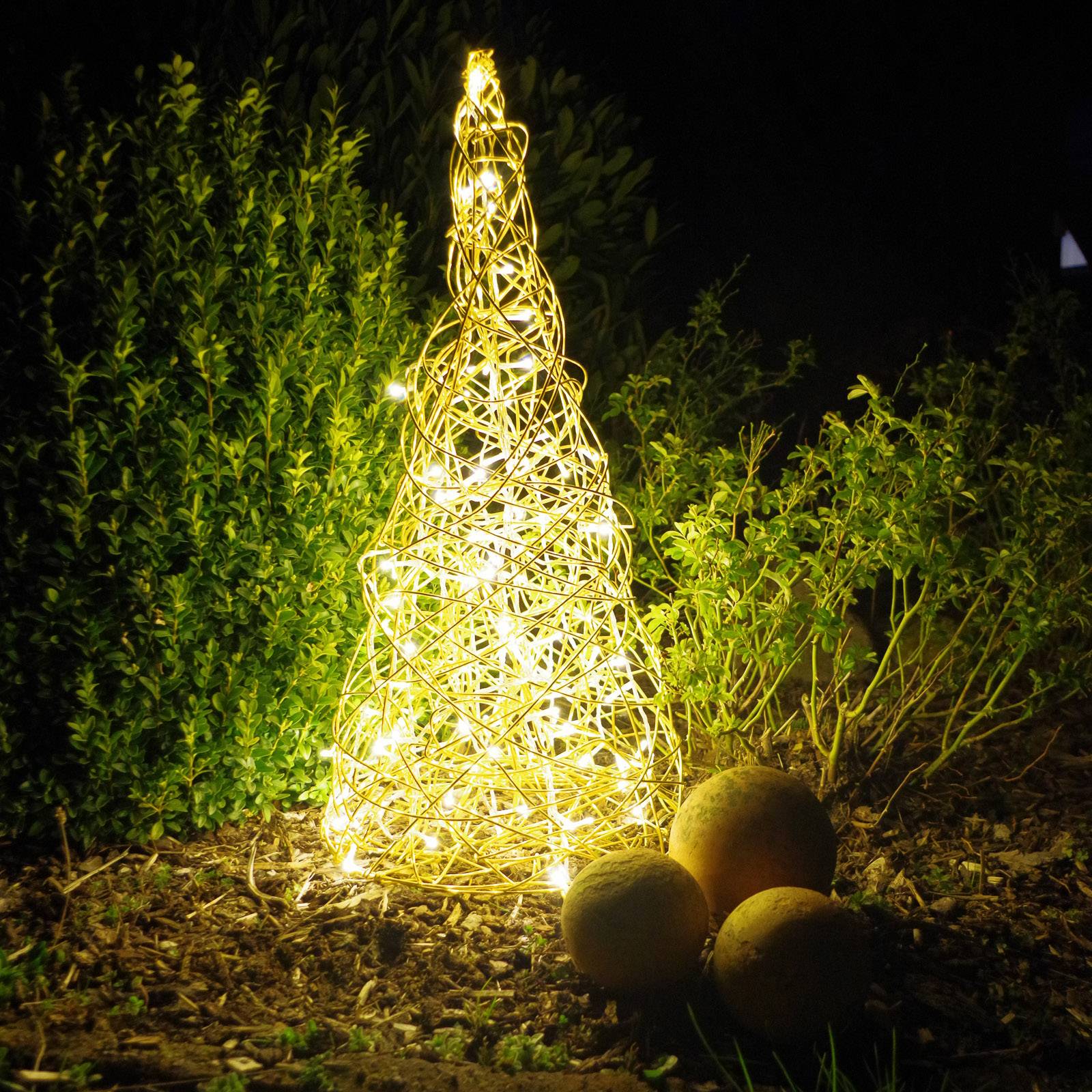 Galax Cone -LED-3D-design-kartio, kulta