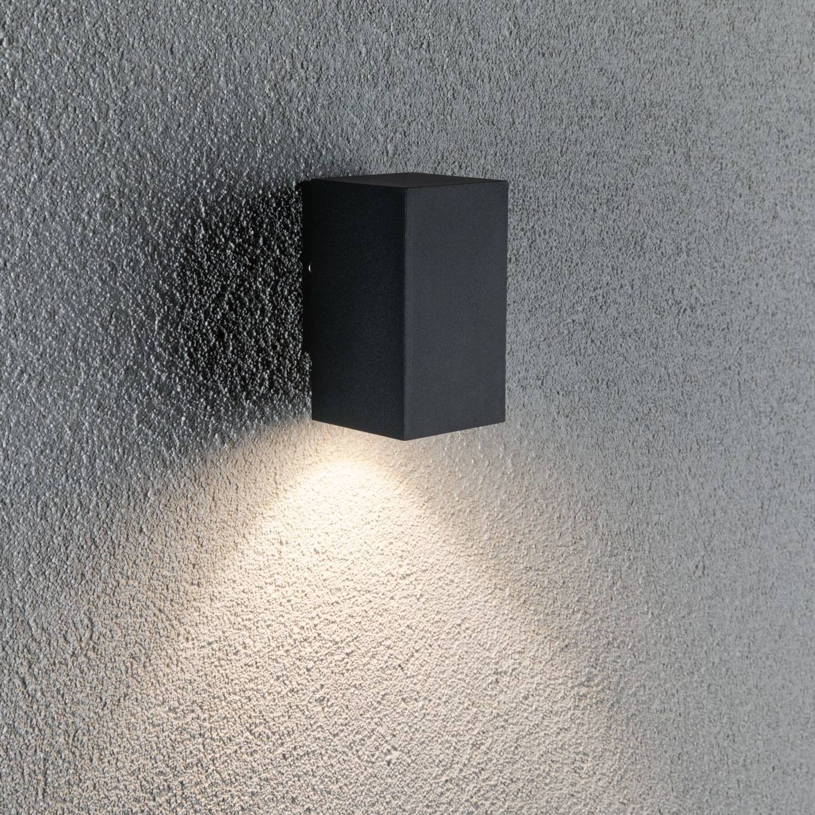 Paulmann Flame-1-lamppuinen 10,3cm antrasitti