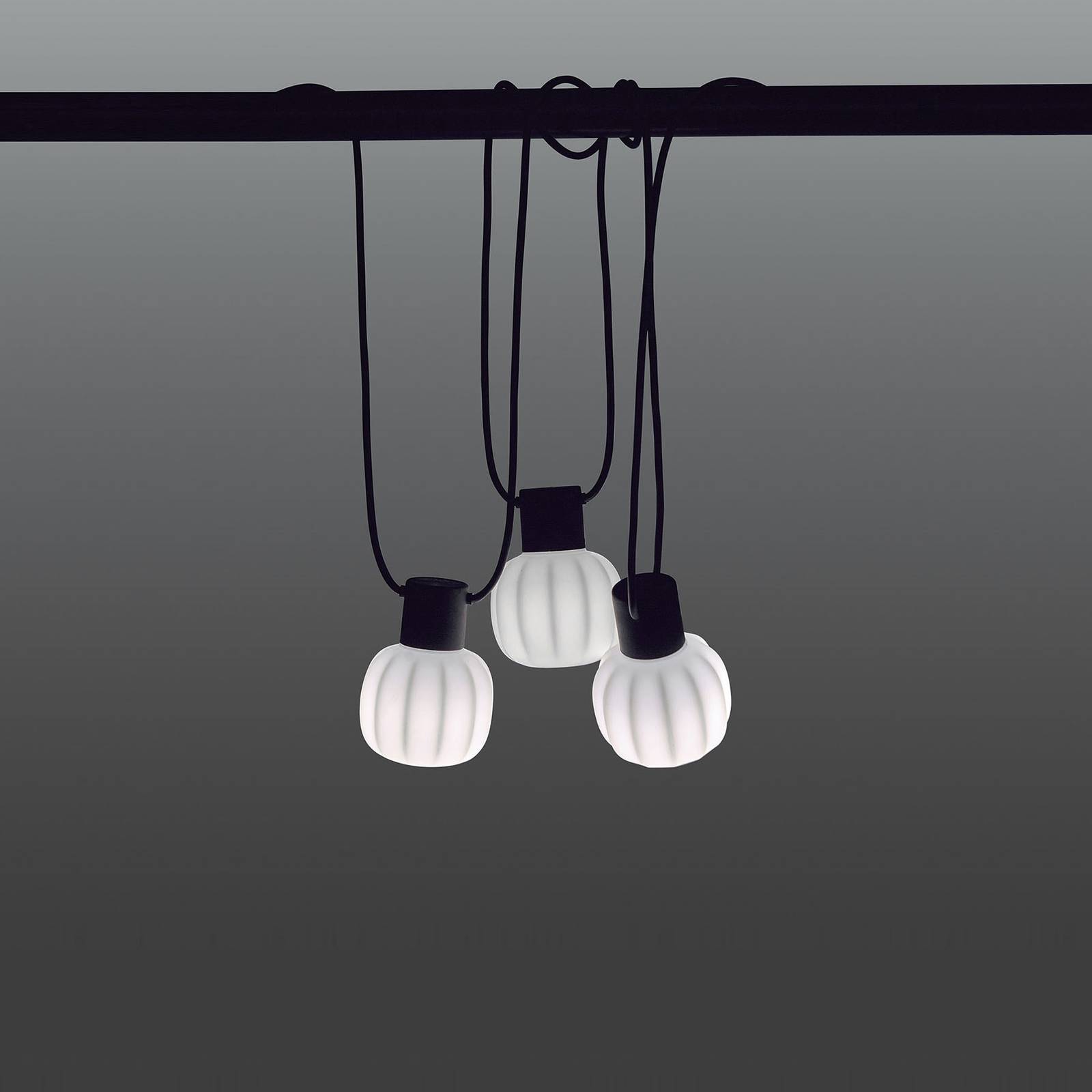 Martinelli Luce Kiki -ulkovaloketju, 3-lamppuinen